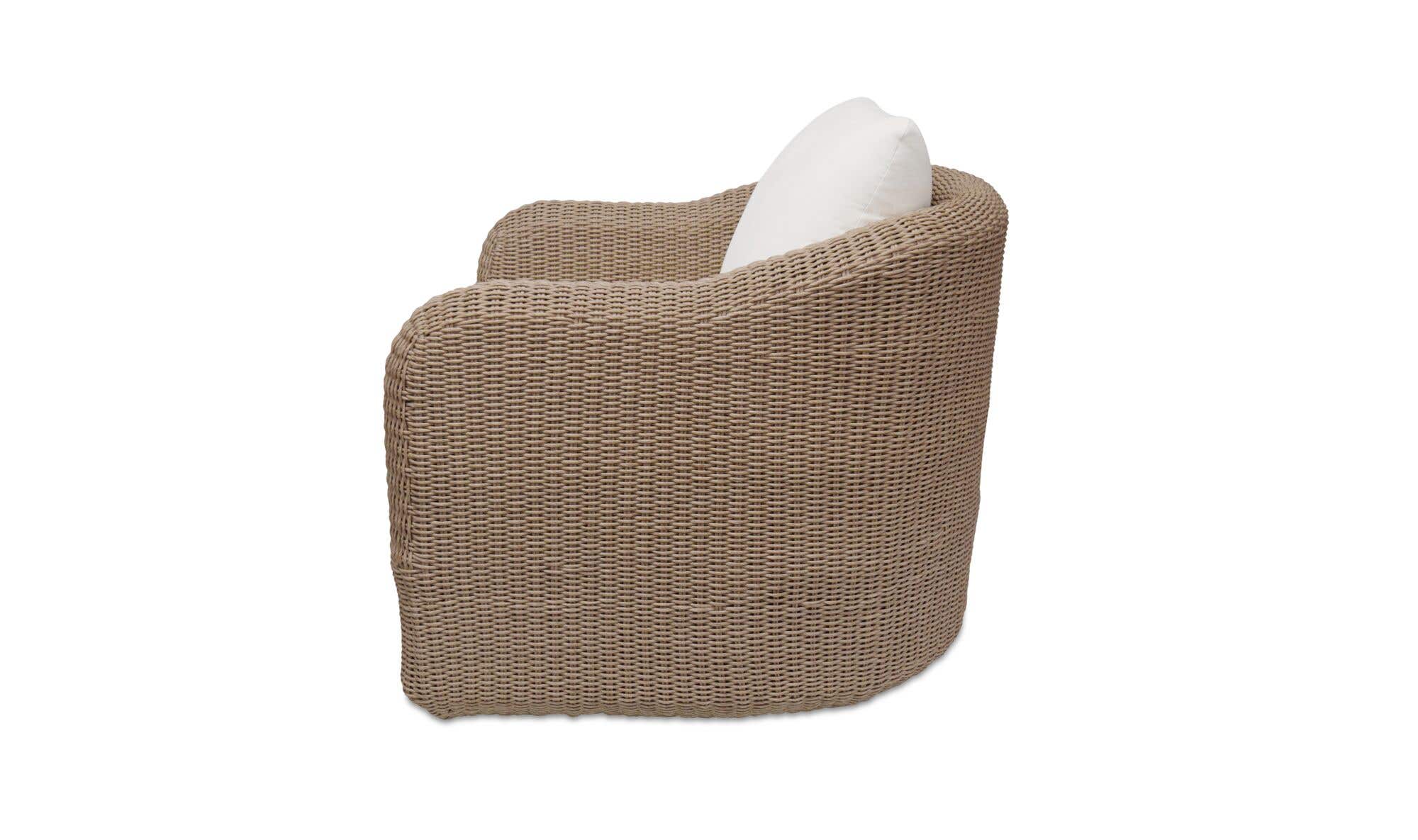 Moes Bodhi Outdoor Swivel Accent Chair Natural ET-1009