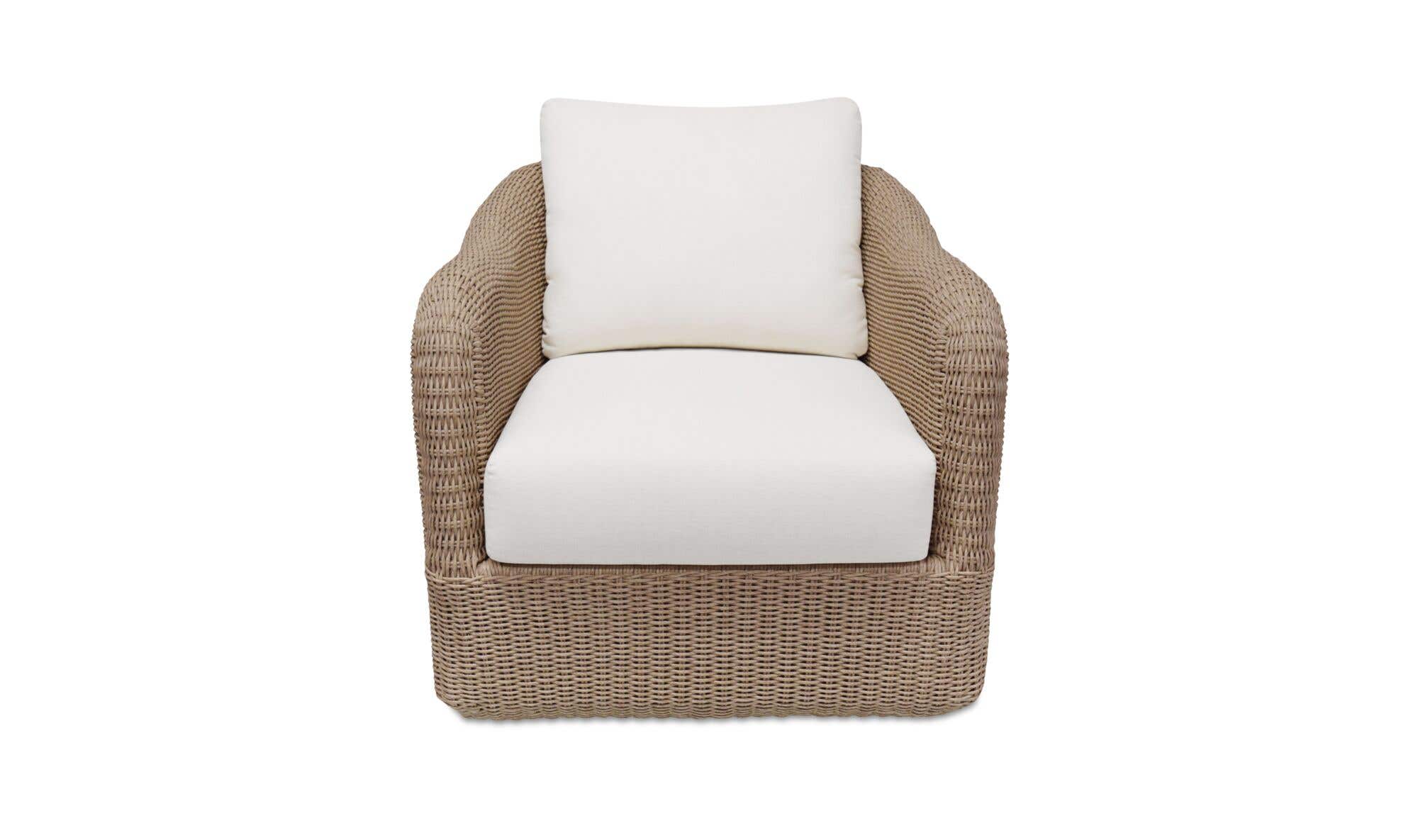 Moes Bodhi Outdoor Swivel Accent Chair Natural ET-1009
