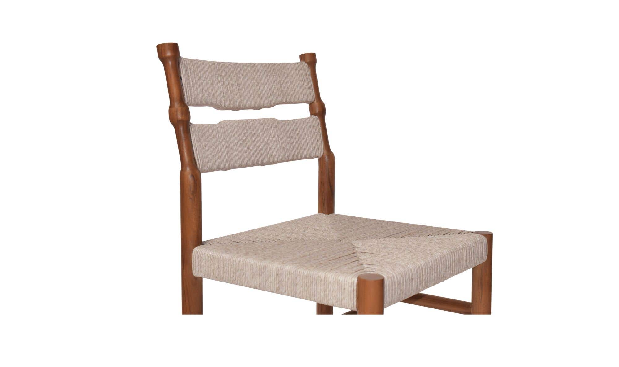 Moes Raf Outdoor Dining Chair Natural - Set Of Two ET-1010