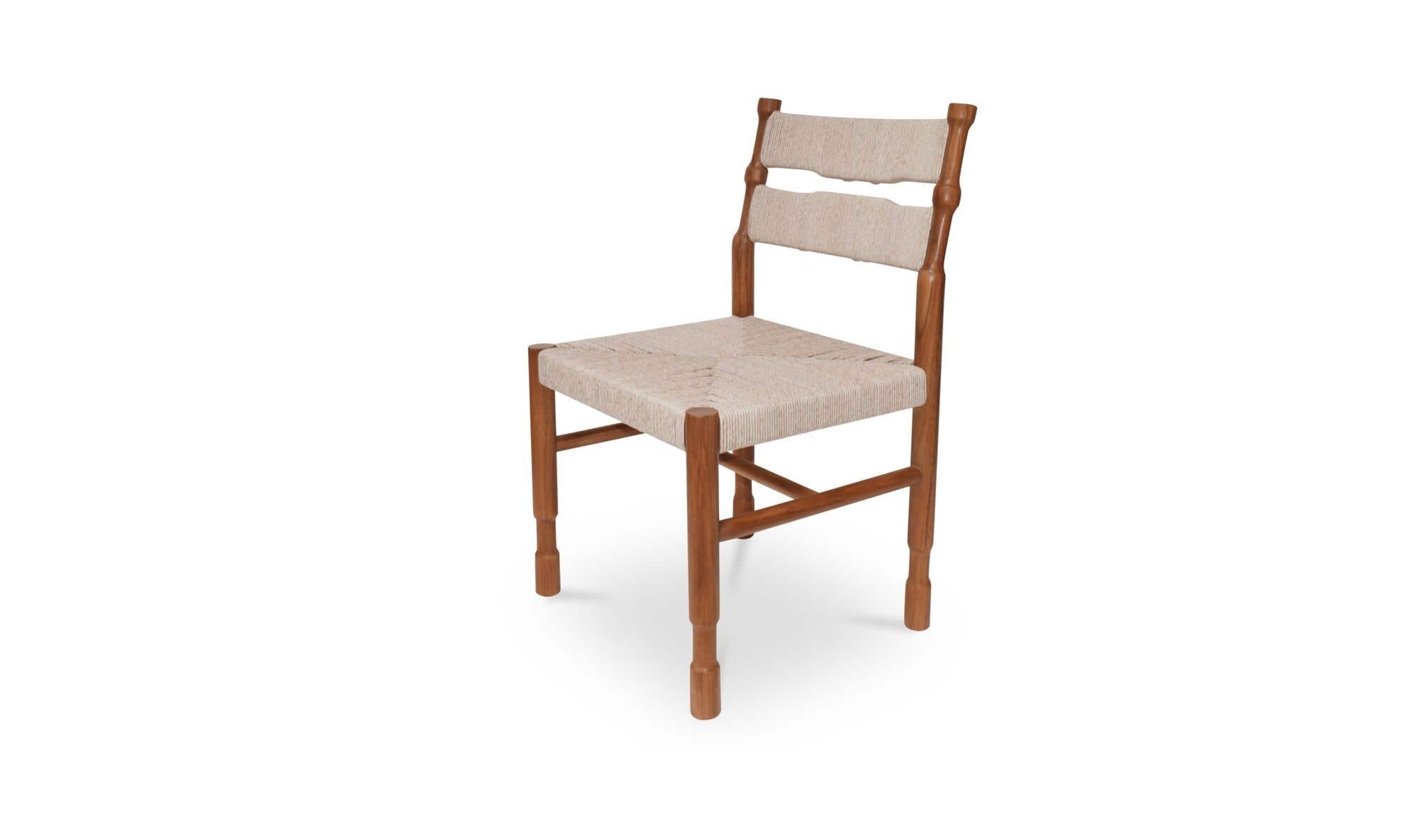 Moes Raf Outdoor Dining Chair Natural - Set Of Two ET-1010