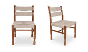 Moes Raf Outdoor Dining Chair Natural - Set Of Two ET-1010