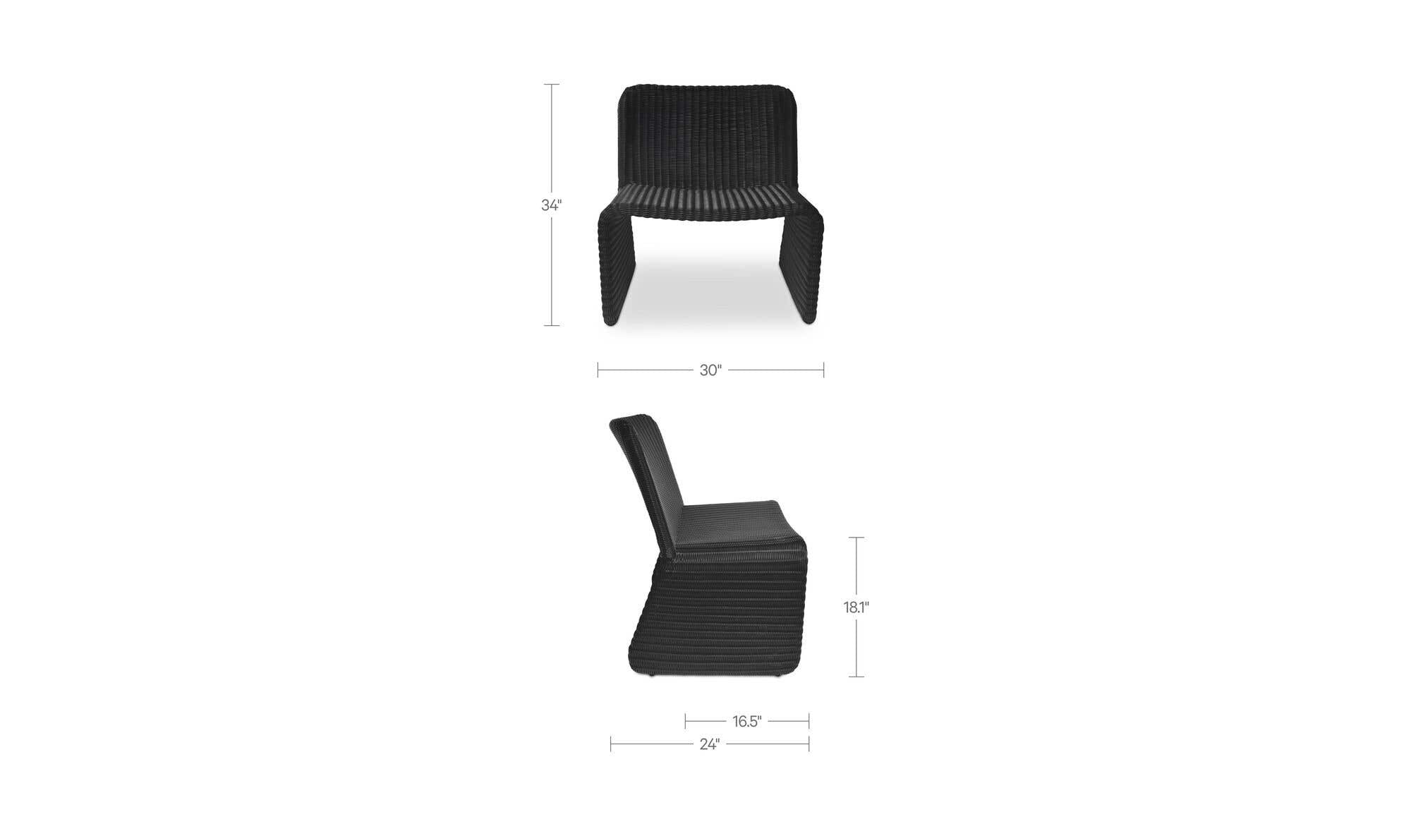 Moes Ella Outdoor Accent Chair ET-1013