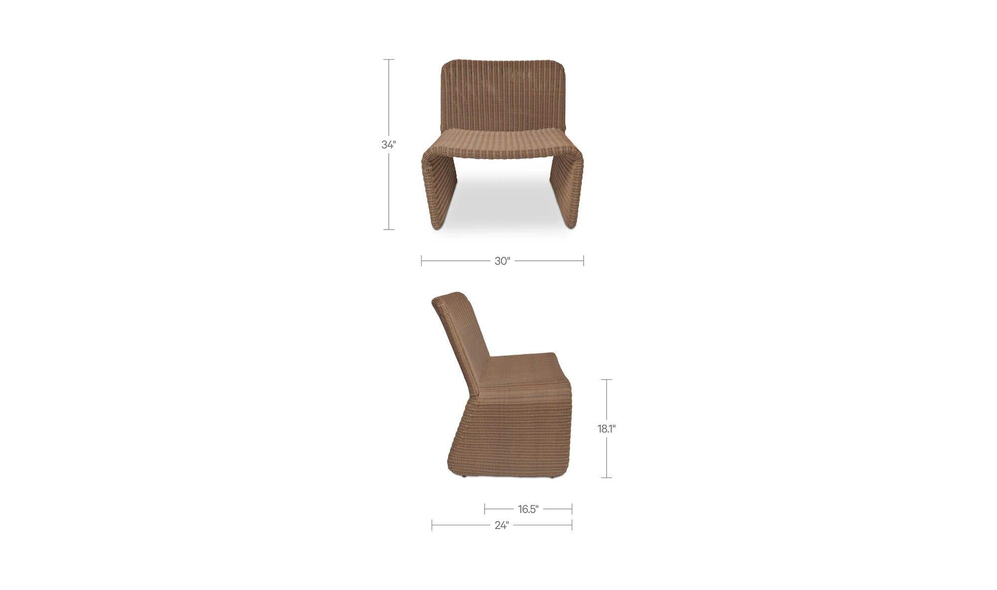 Moes Ella Outdoor Accent Chair ET-1013