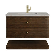 James Martin Allamari 36" Single Vanity in Sable with 3cm Countertop