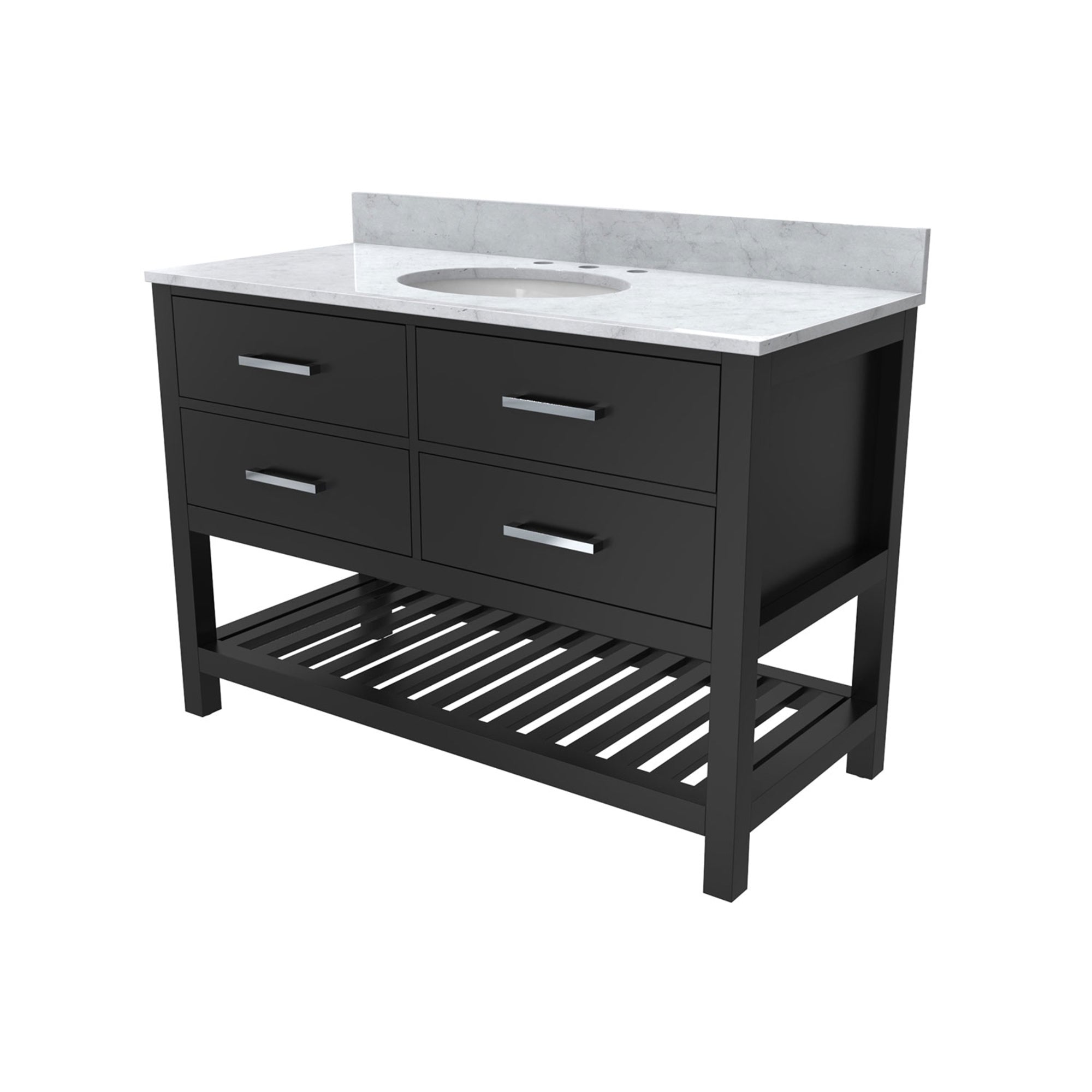 Valencia 48" Vanity, Oval Sink