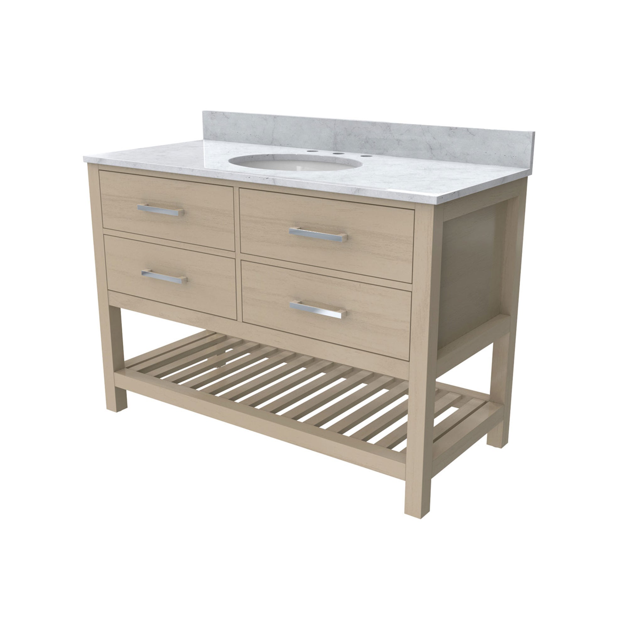 Valencia 48" Vanity, Oval Sink