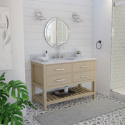 Valencia 48" Vanity, Oval Sink