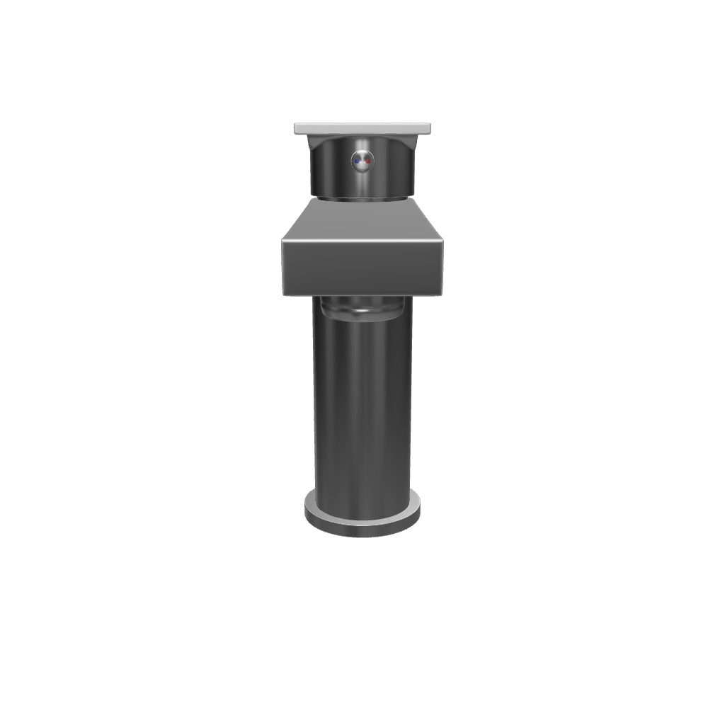 Eviva Pure Single-Handle Waterfall Single-Hole Bathroom Faucet with Deckplate Included in Brushed Nickel
