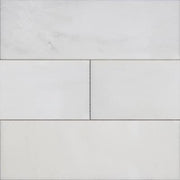 Eastern White Honed Marble Tile 4X12"