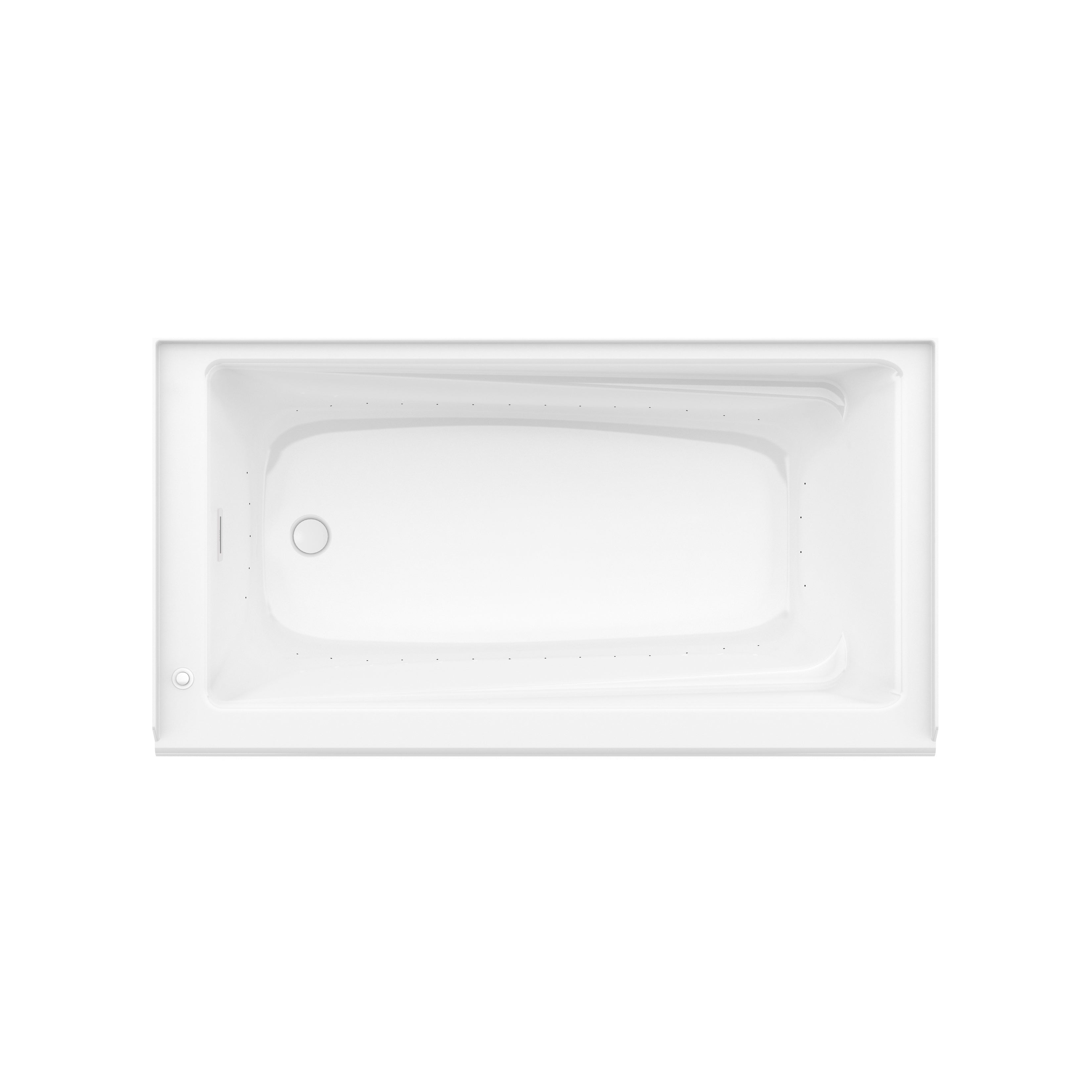 MAAX Exhibit 6032 IFS AFR 107950 Acrylic Alcove Bathtub with Linear Overflow – White