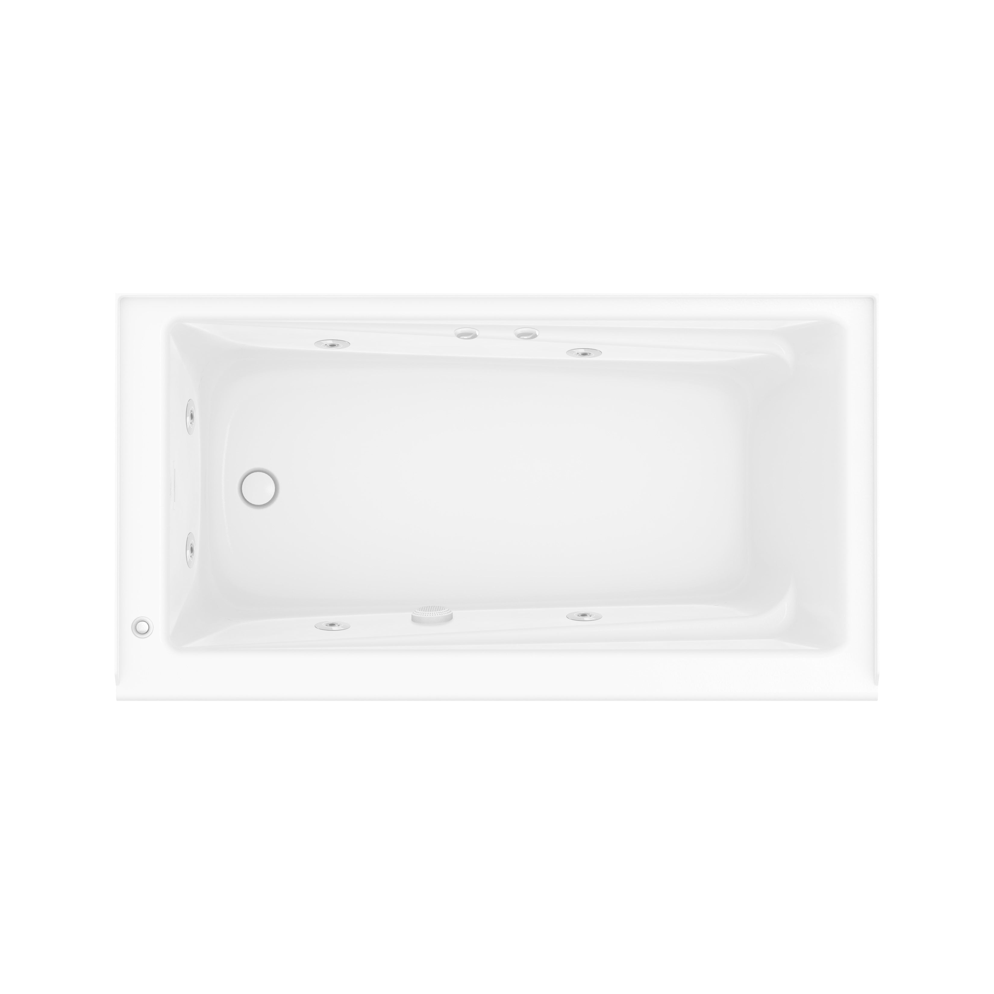 MAAX Exhibit 6032 IFS AFR 107950 Acrylic Alcove Bathtub with Linear Overflow – White