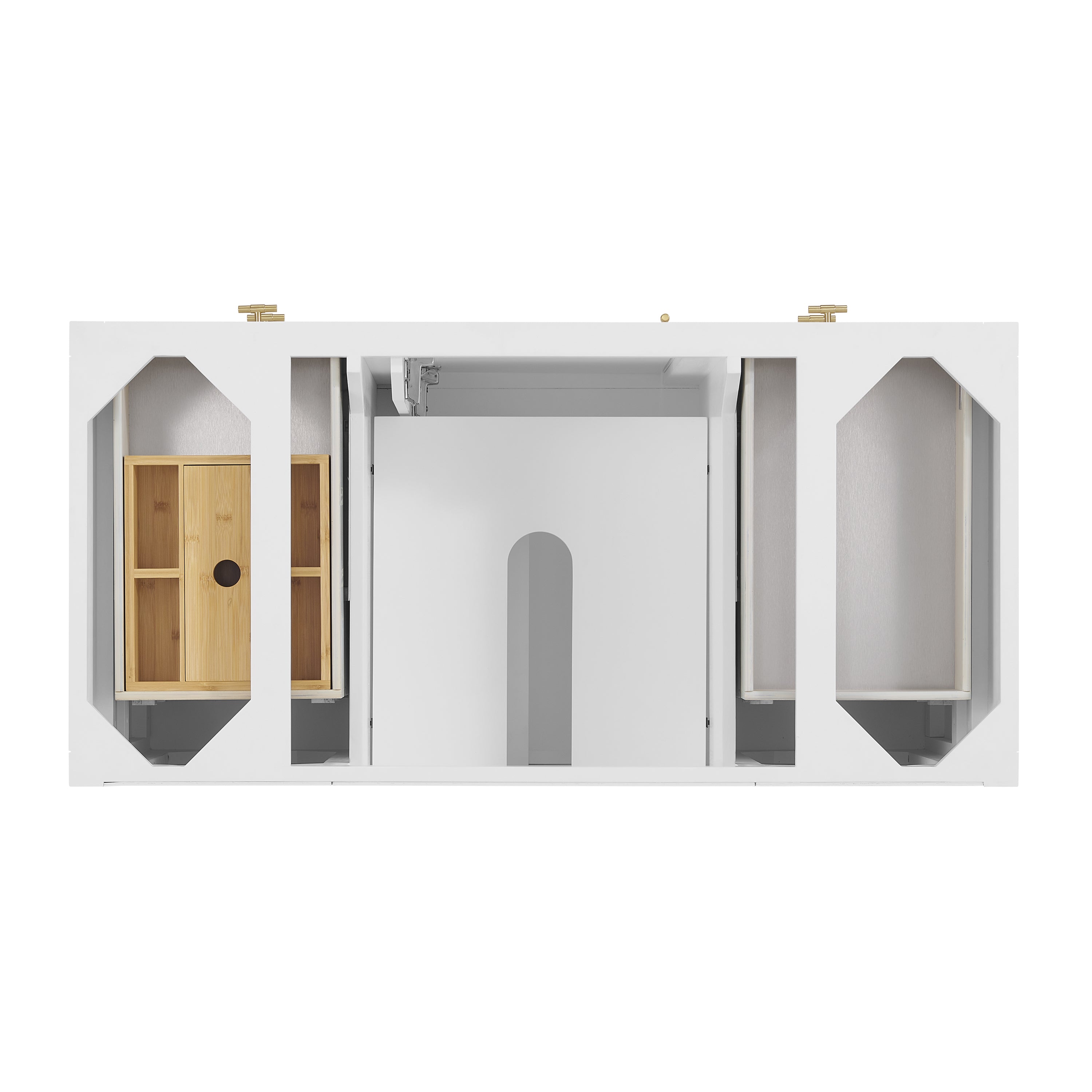 James Martin Myrrin 48" Single Vanity in Bright White with 3cm Countertop