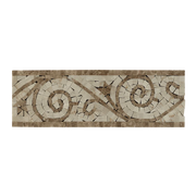 LIGHT EMPERADOR & BOTTOCINO MARBLE ART BORDER POLISHED