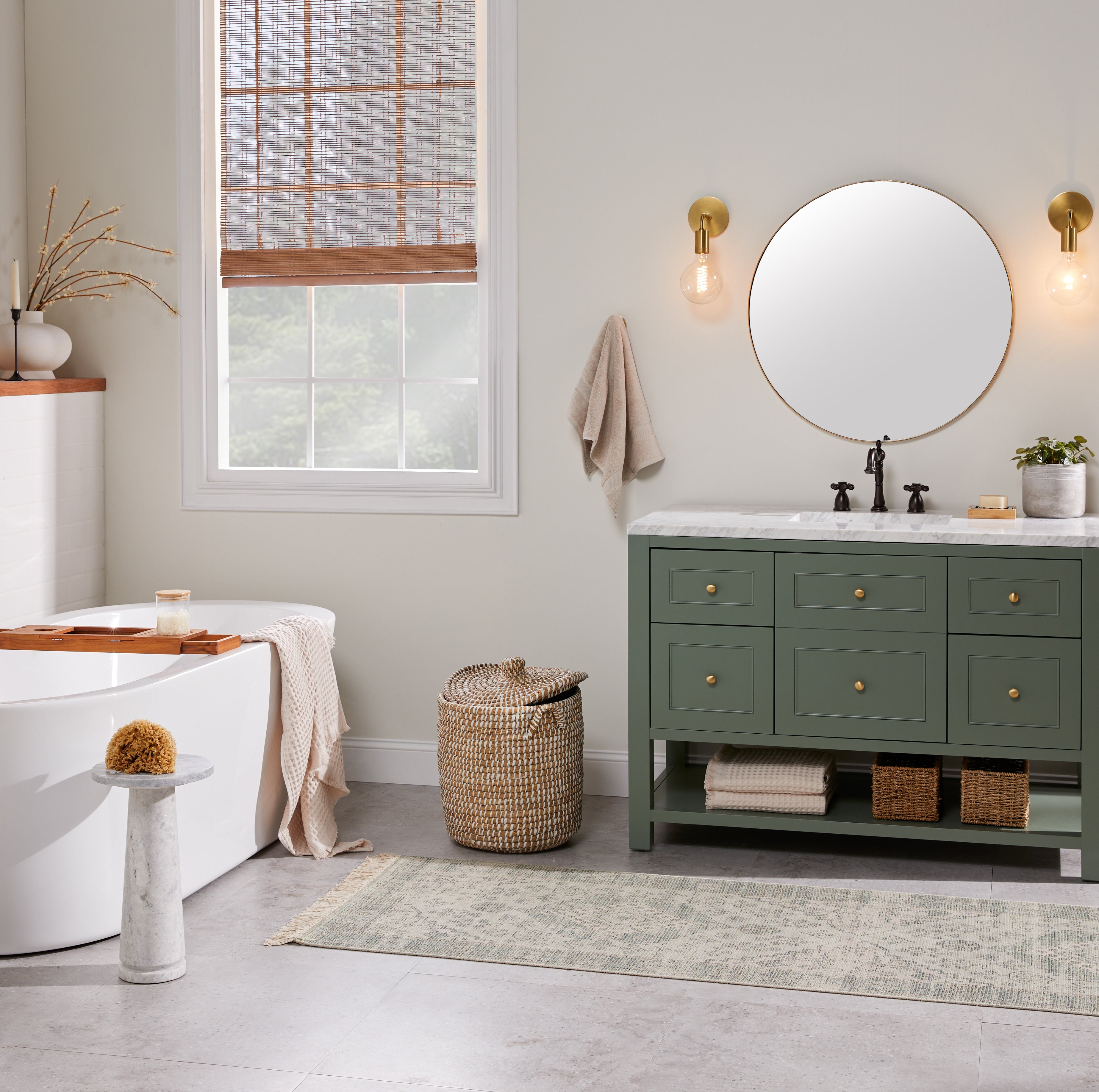 James Martin Breckenridge 48" Single Vanity in Smokey Celadon with 3cm Countertop