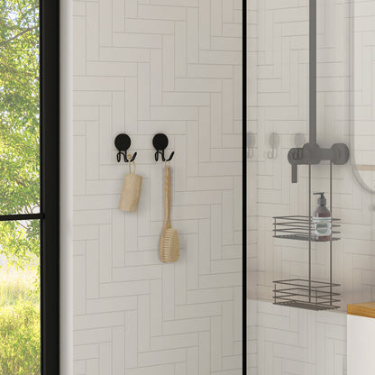 BESLAGSBODEN - Double hook, Self-adhesive, Height 90 mm