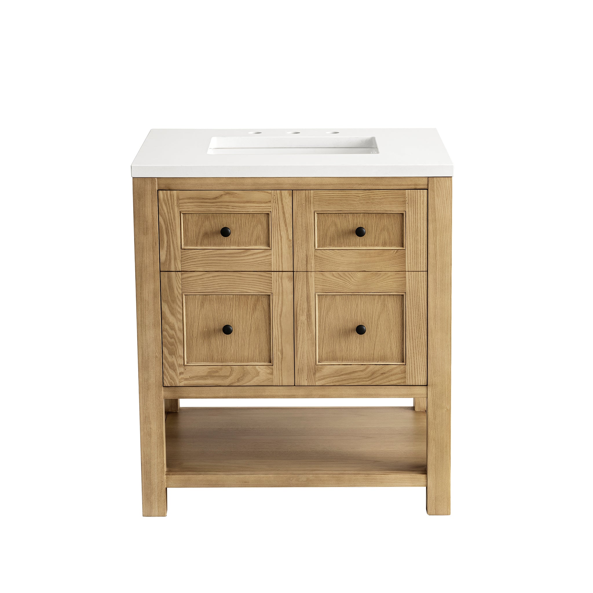 James Martin Breckenridge 30" Single Vanity in Light Natural Oak with 3cm Countertop