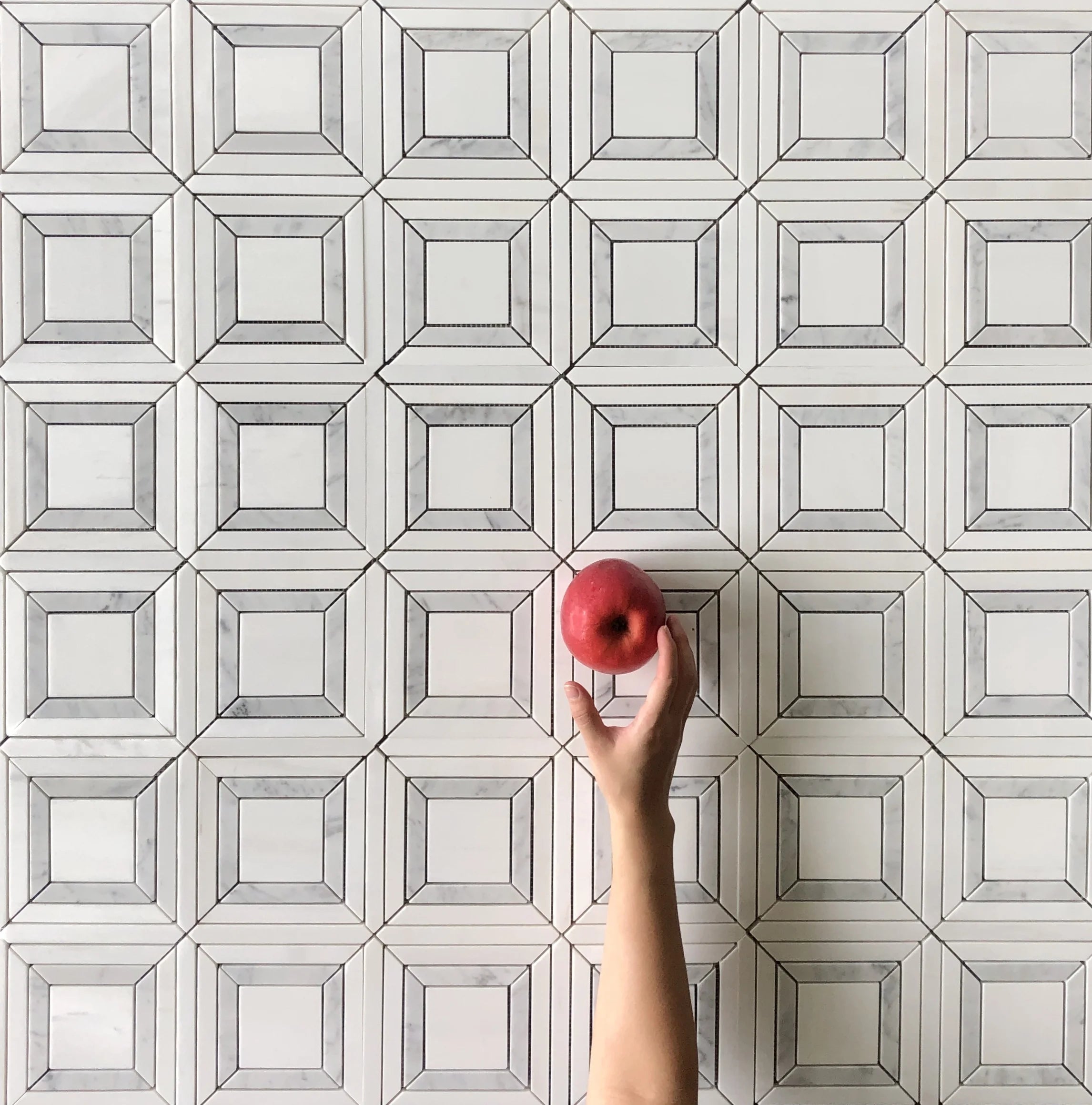 LENTE MOSAIC POLISHED DOLOMITE/CARRARA