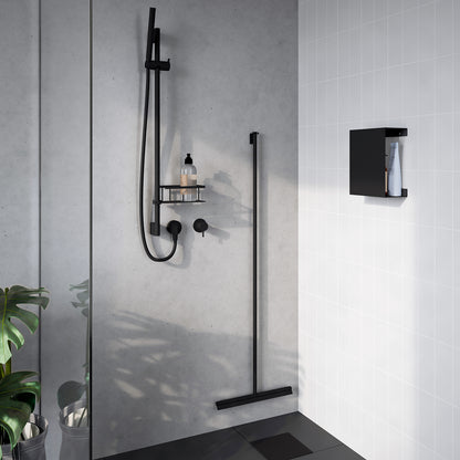Shower basket for riser rail
