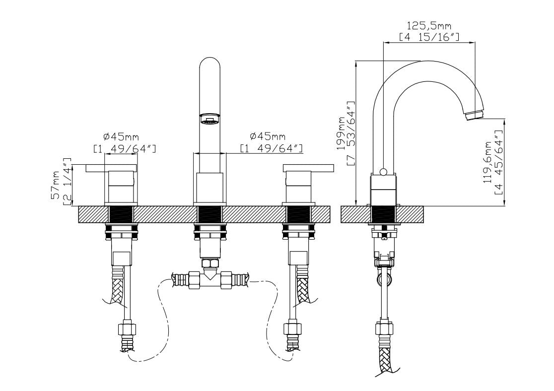 Chans Furniture WE2034 Faucet Larc