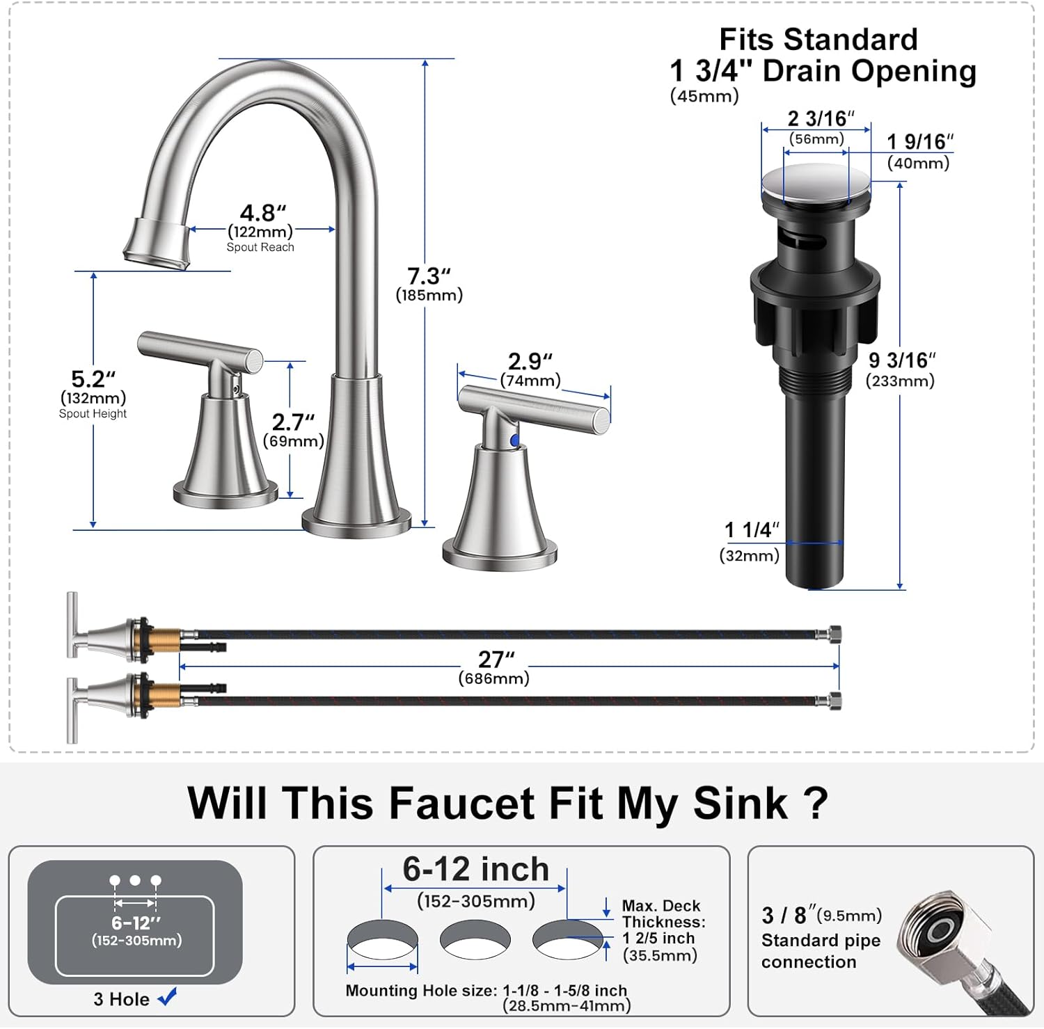 Chans Furniture FA2700 Faucet Stella