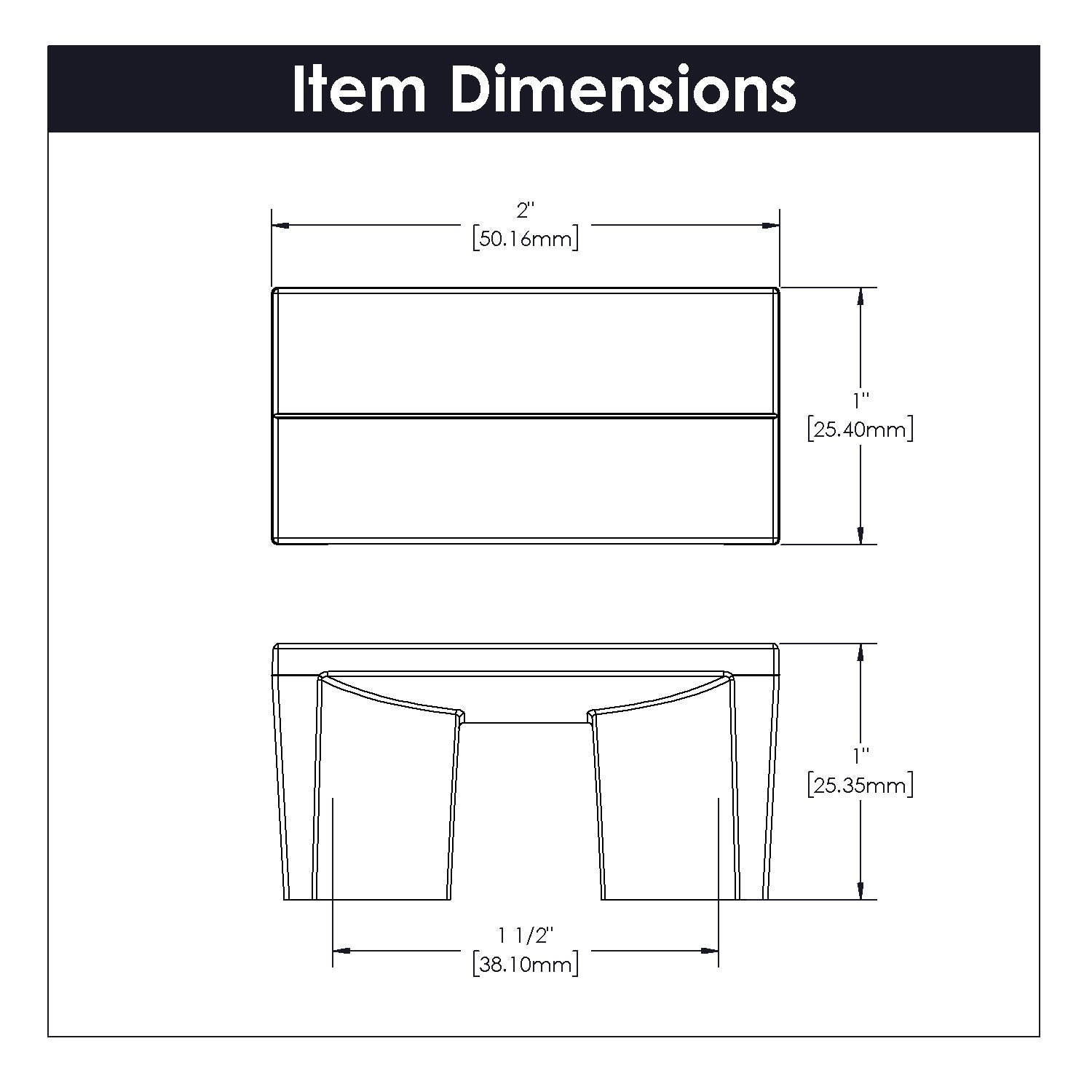 Belwith 1-1/2 Inch Center to Center Avenue Pull (B076086)