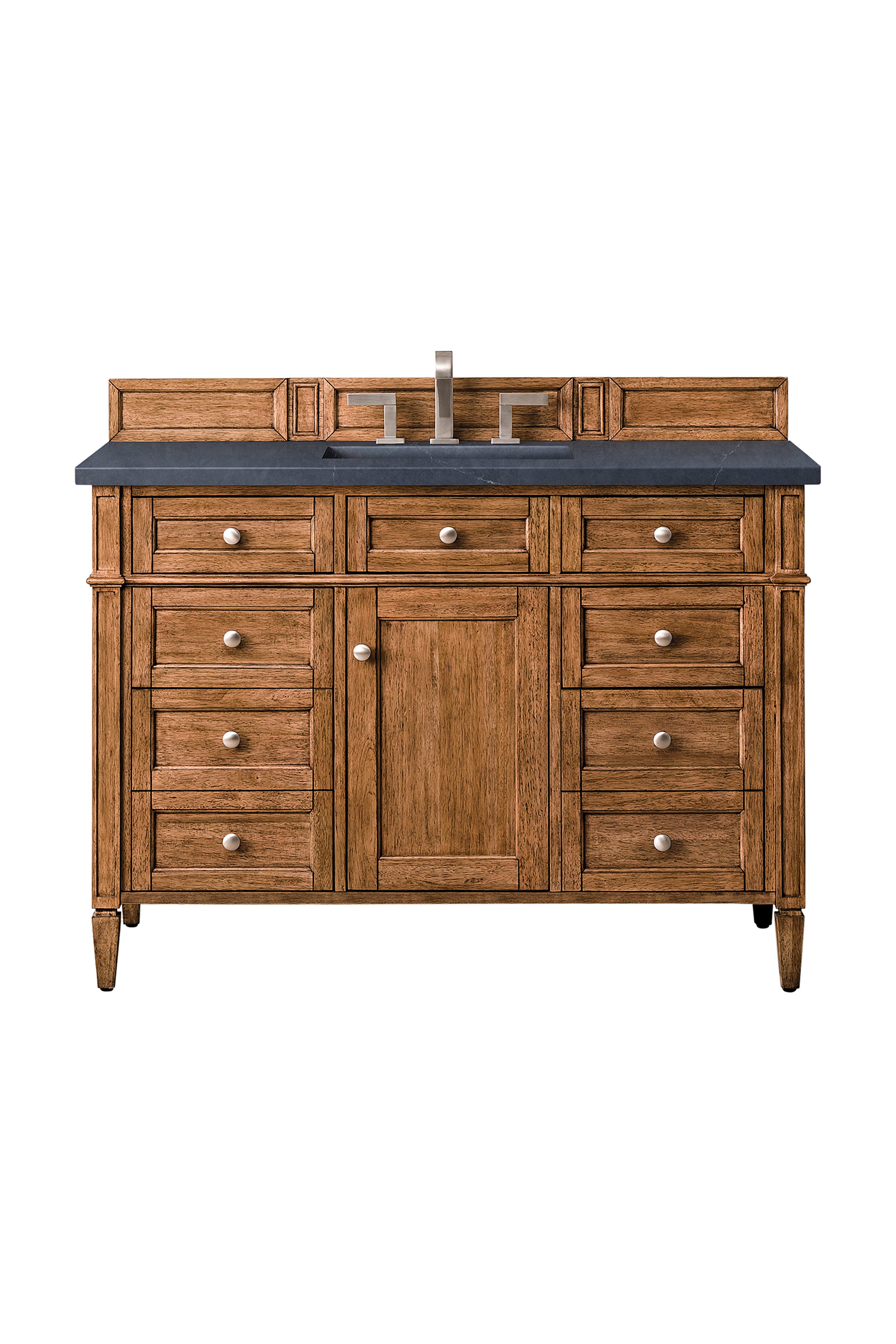 James Martin Brittany 48" Single Vanity in Saddle Brown with with 3cm Countertop