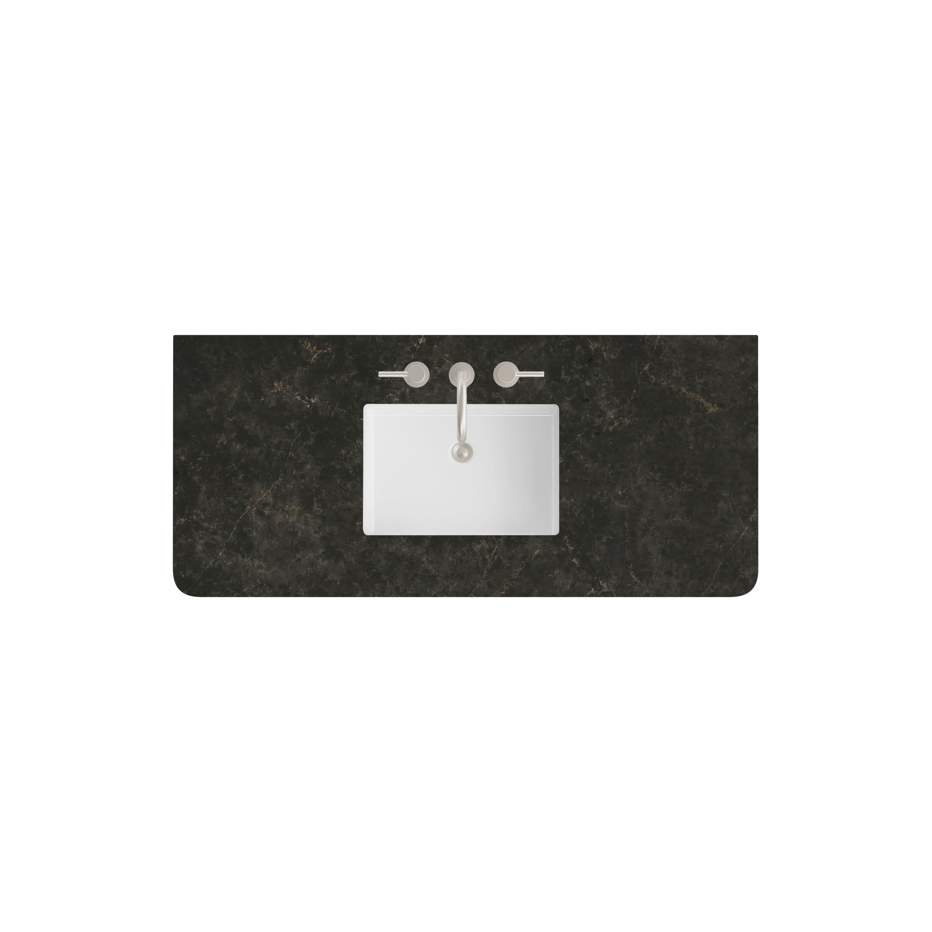 James Martin 48" Single Radius Cut Top, Widespread 3cm