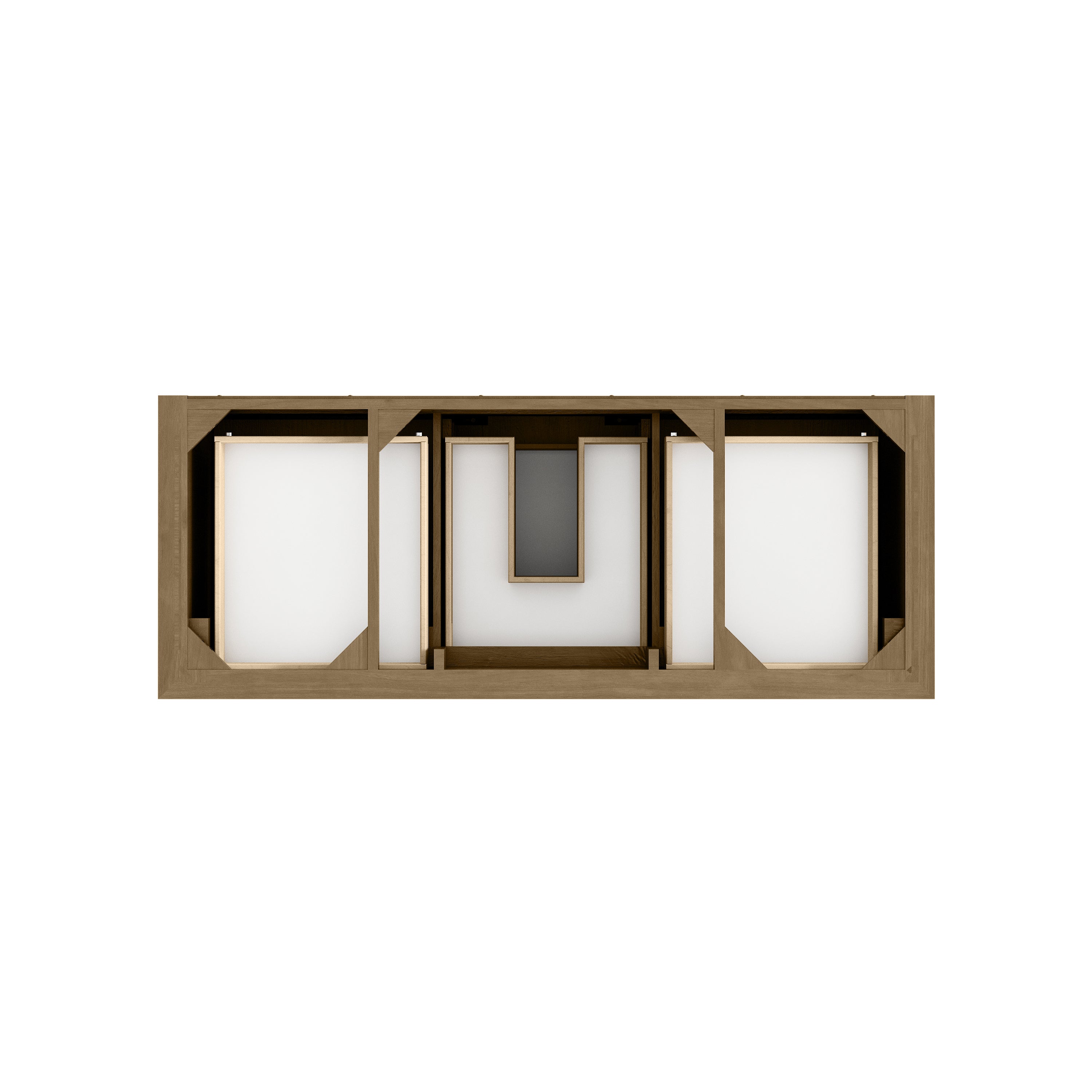 James Martin Brookfield 60" Single Vanity in Honey Oak with 3cm Countertop and FreePower Wireless Charger
