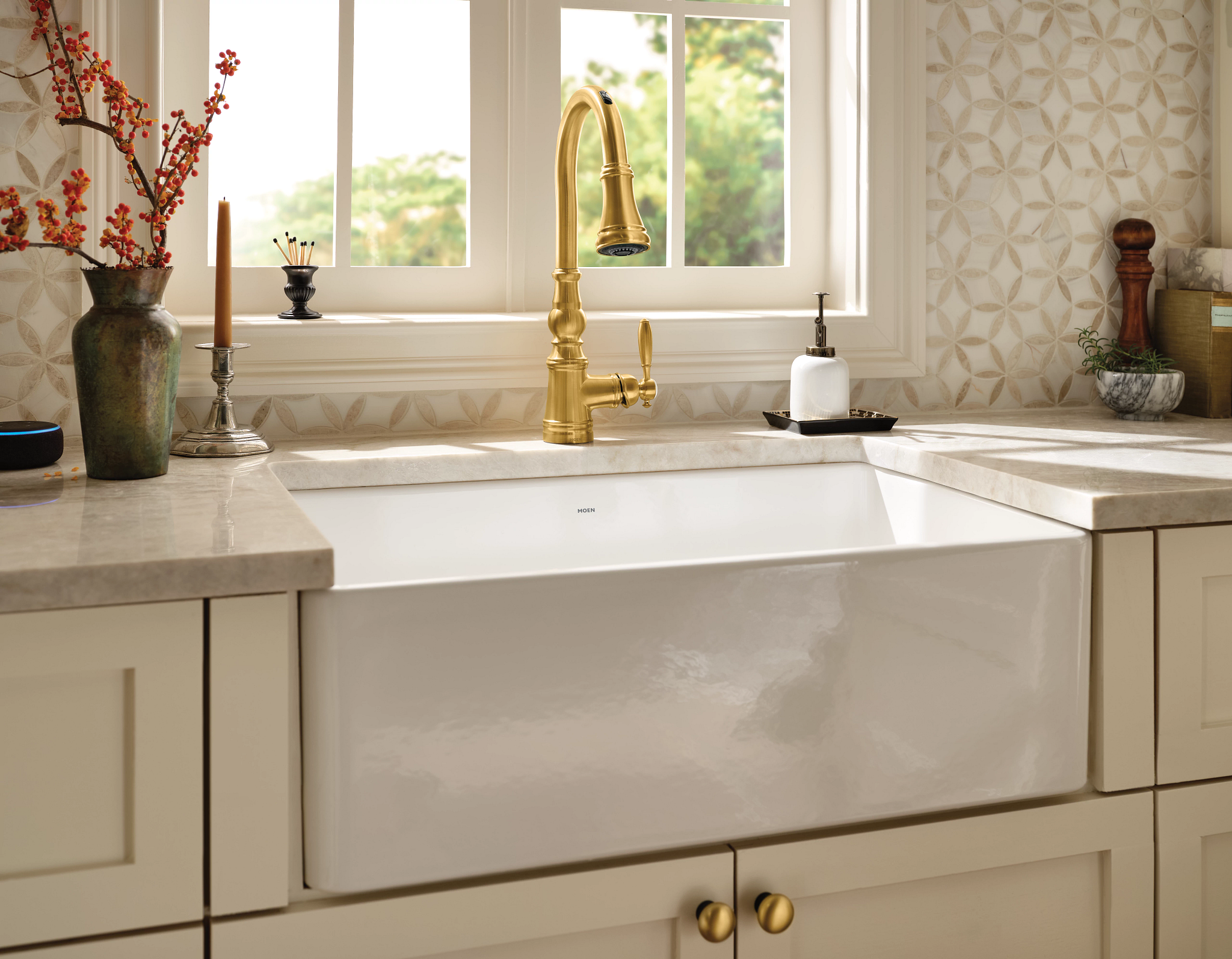 Moen FC331910 Host 33" Fireclay Undermount Apron Front Single Bowl Sink