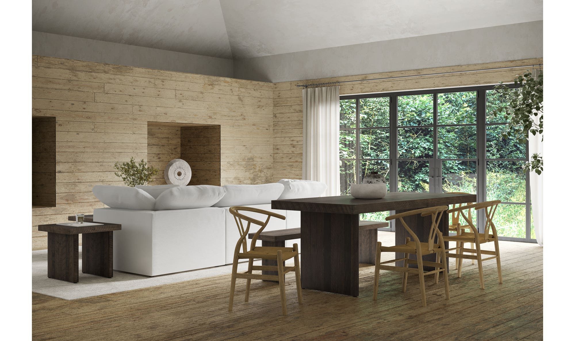 Moes Ventana Dining Chair Natural - Set Of Two FG-1015