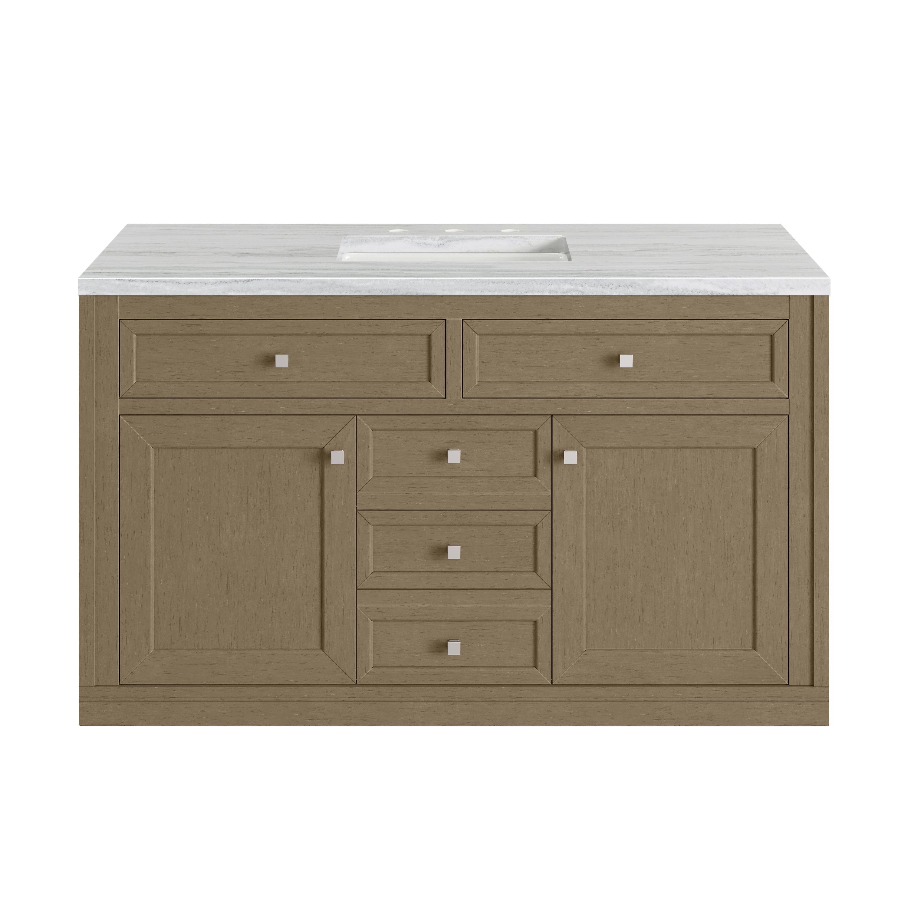 James Martin Chicago 48" Single Vanity in Walnut Whisper with 3cm Countertop