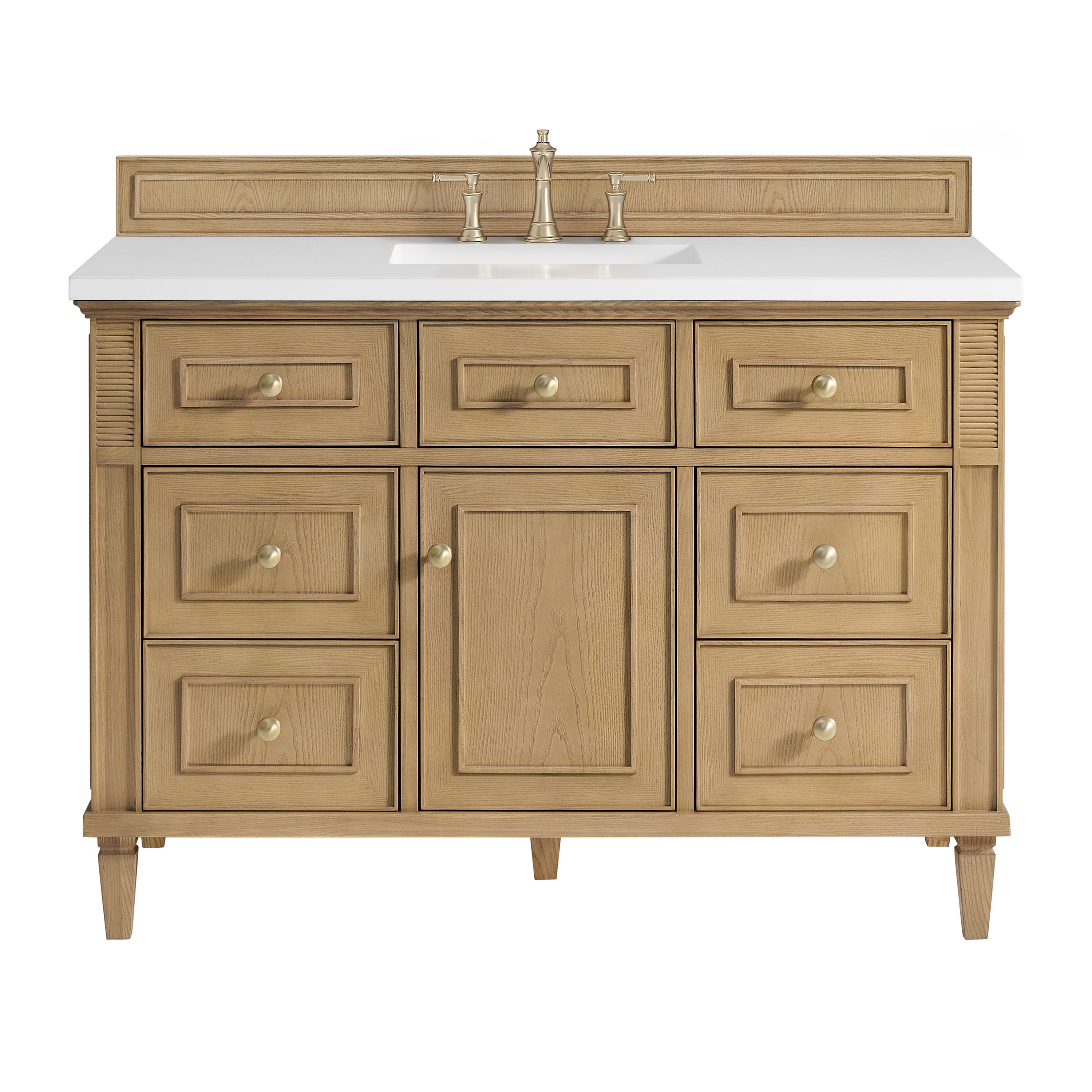 James Martin Lorelai 48" Single Vanity in Light Natural Oak with 3cm Countertop