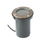 Flat Top In Ground Well Light Body and Brass Decorative Cover
