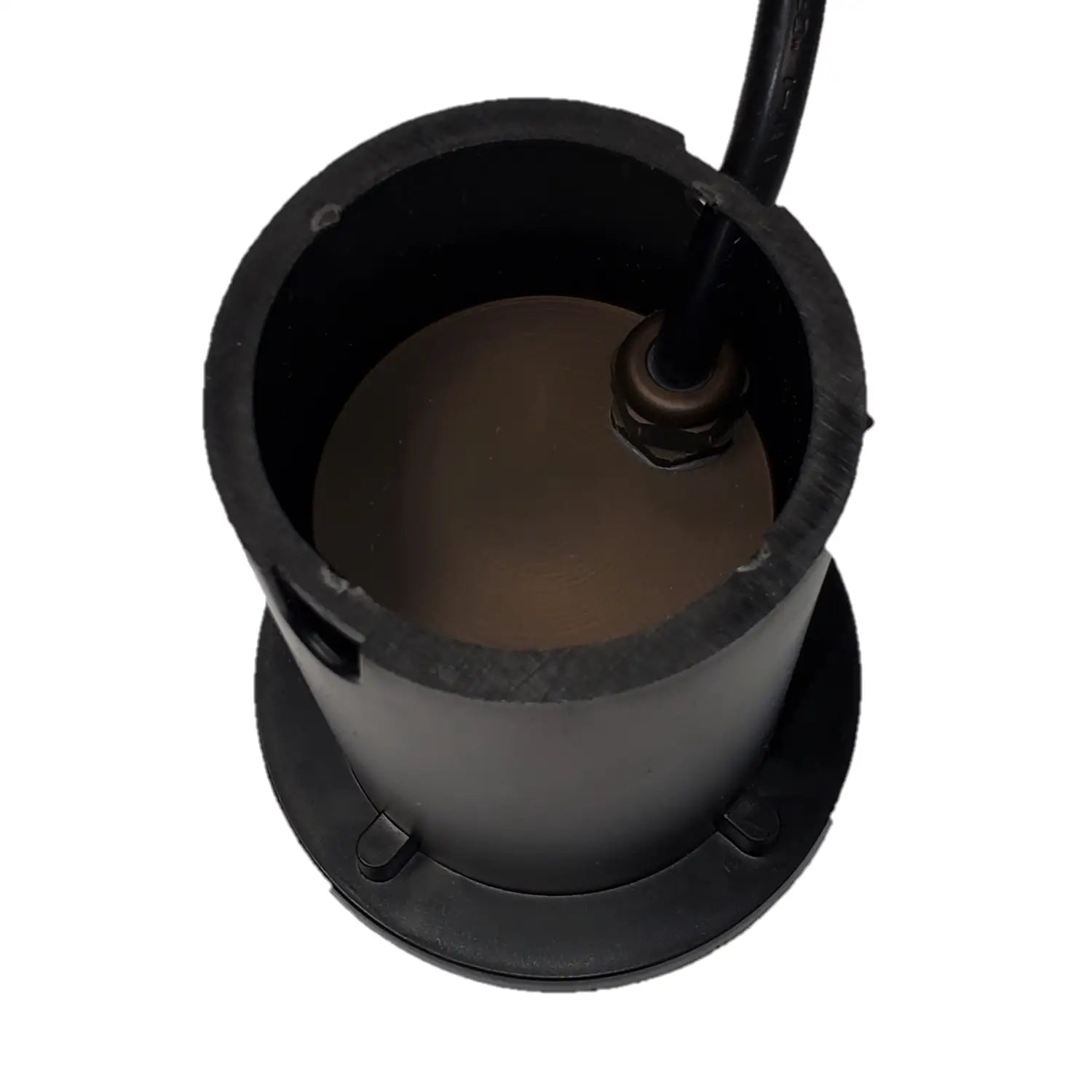 Flat Top In Ground Well Light Body and Brass Decorative Cover