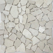 Flat Pebble Mosaic Bottichino Marble Honed
