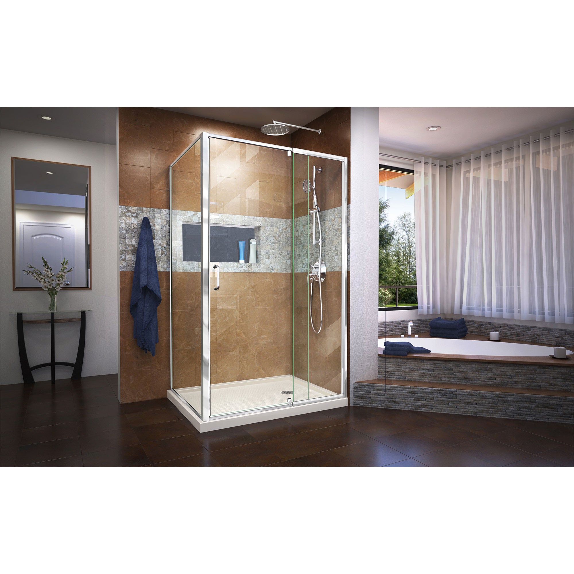 DreamLine Flex 48" W Shower Enclosure Kit