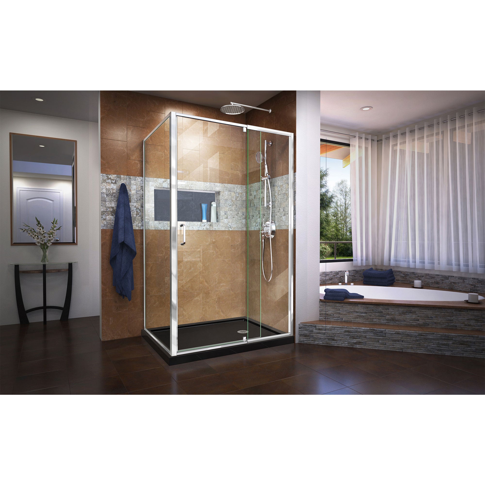 DreamLine Flex 48" W Shower Enclosure Kit