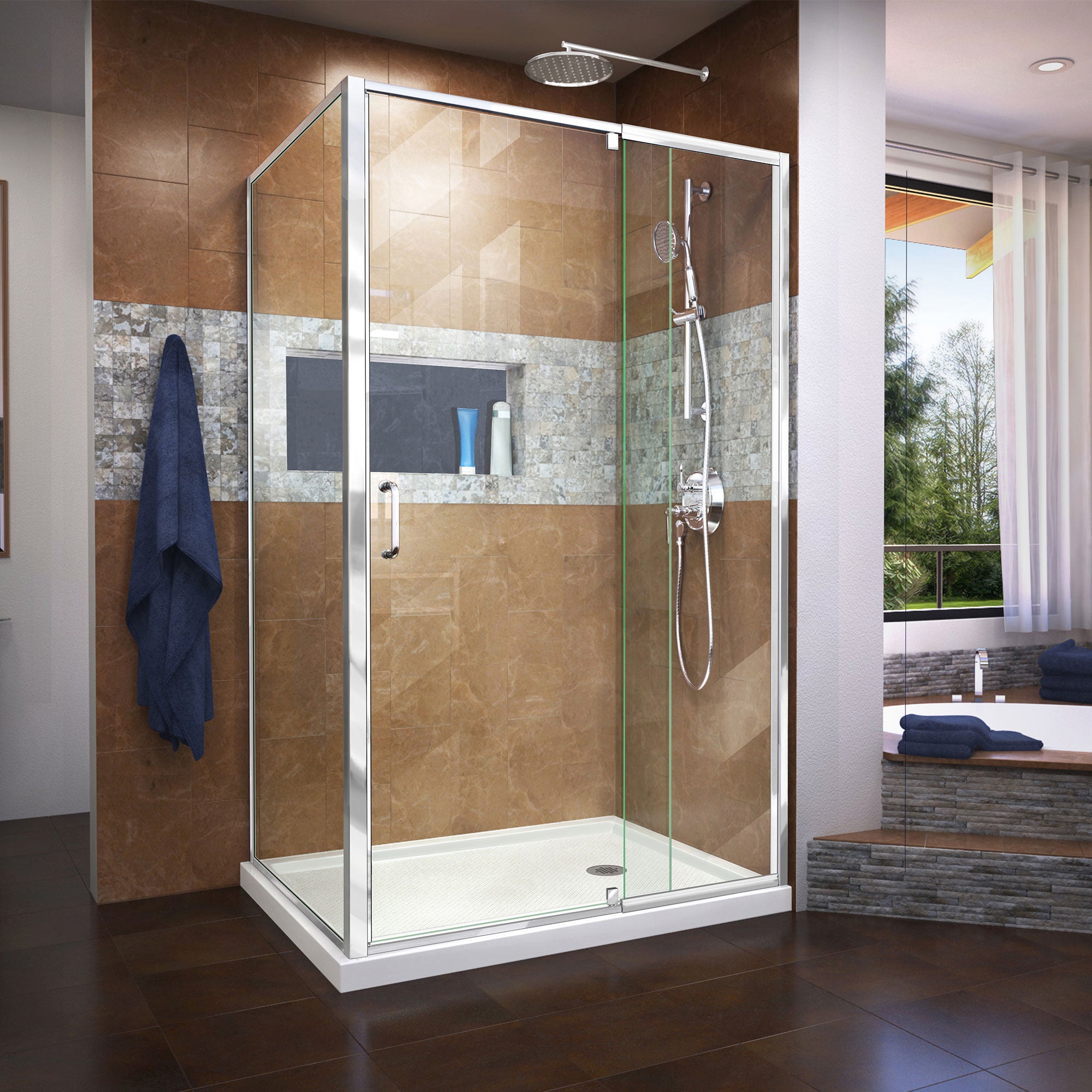 DreamLine Flex 48" W Shower Enclosure Kit