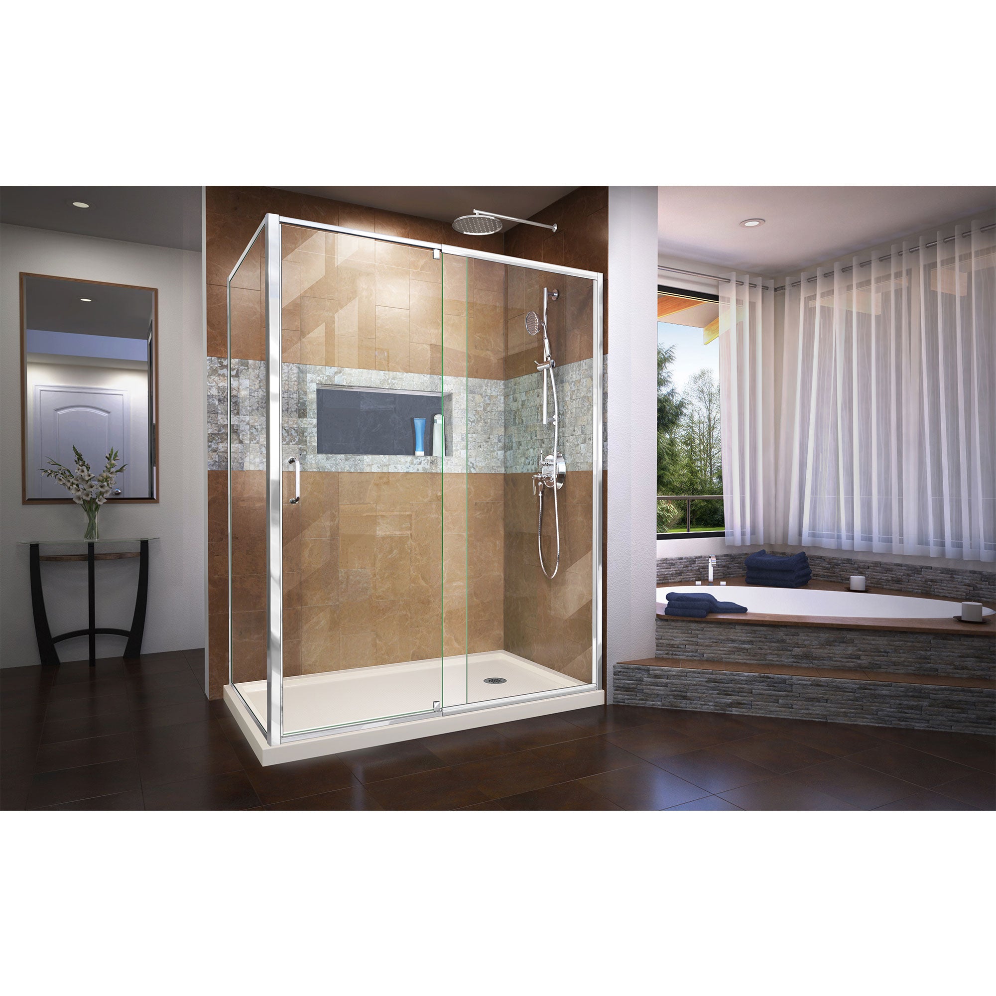 DreamLine Flex 60" W Shower Enclosure Kit