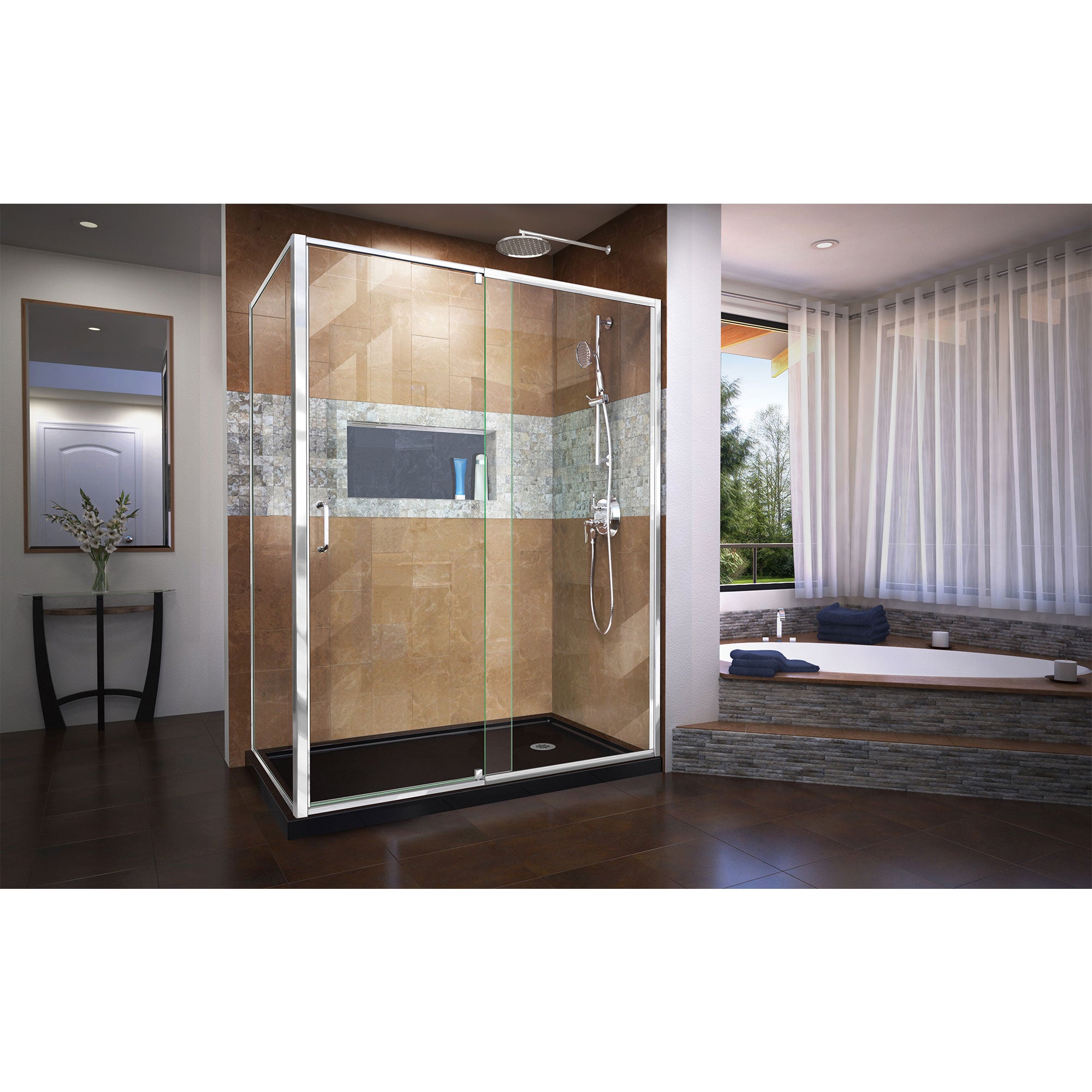 DreamLine Flex 60" W Shower Enclosure Kit