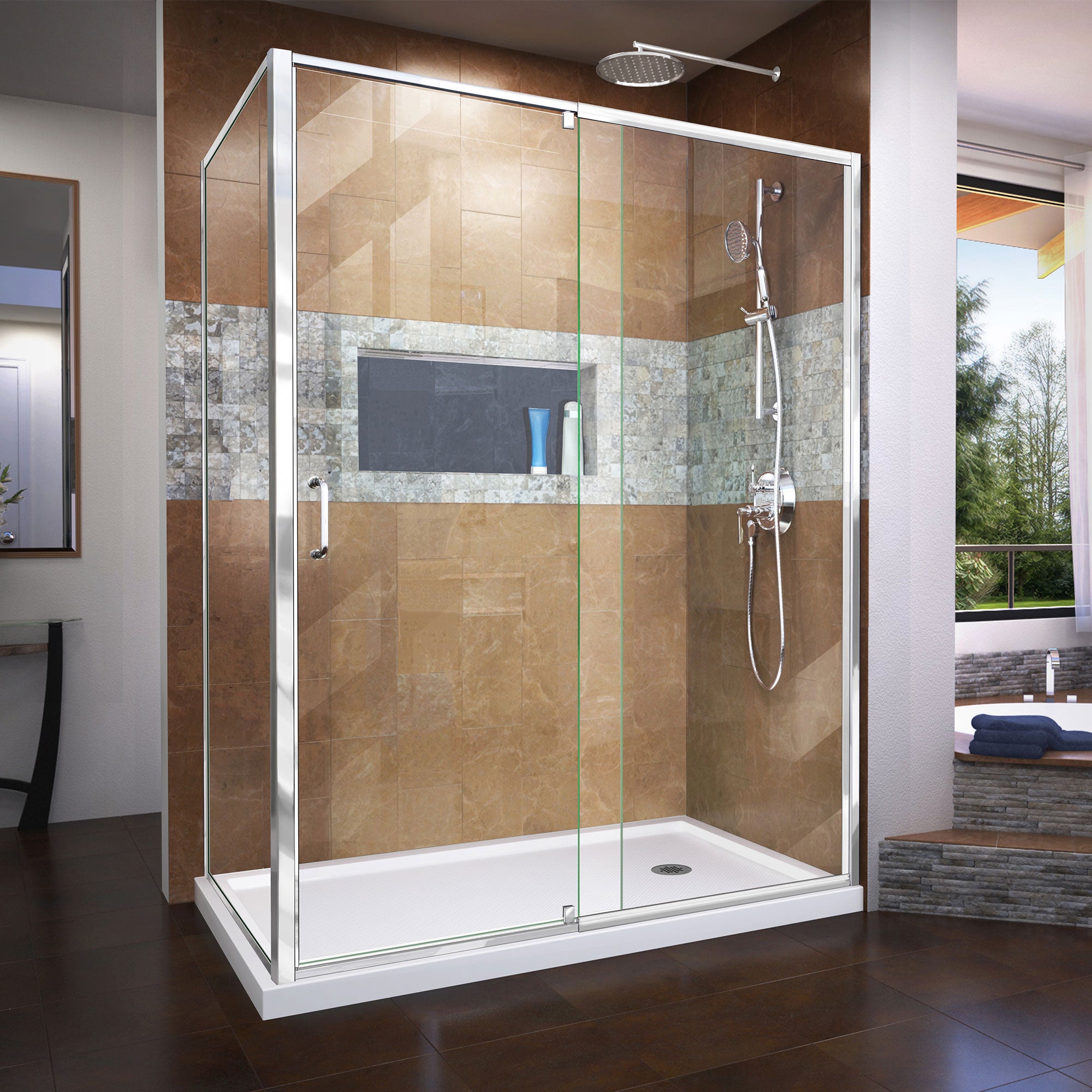 DreamLine Flex 60" W Shower Enclosure Kit