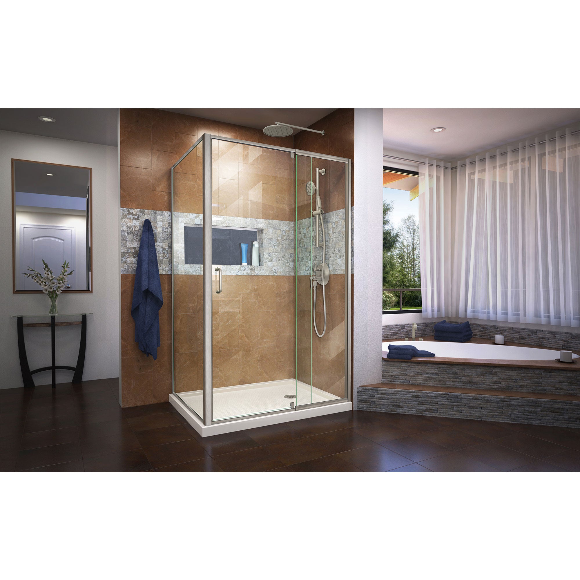 DreamLine Flex 48" W Shower Enclosure Kit