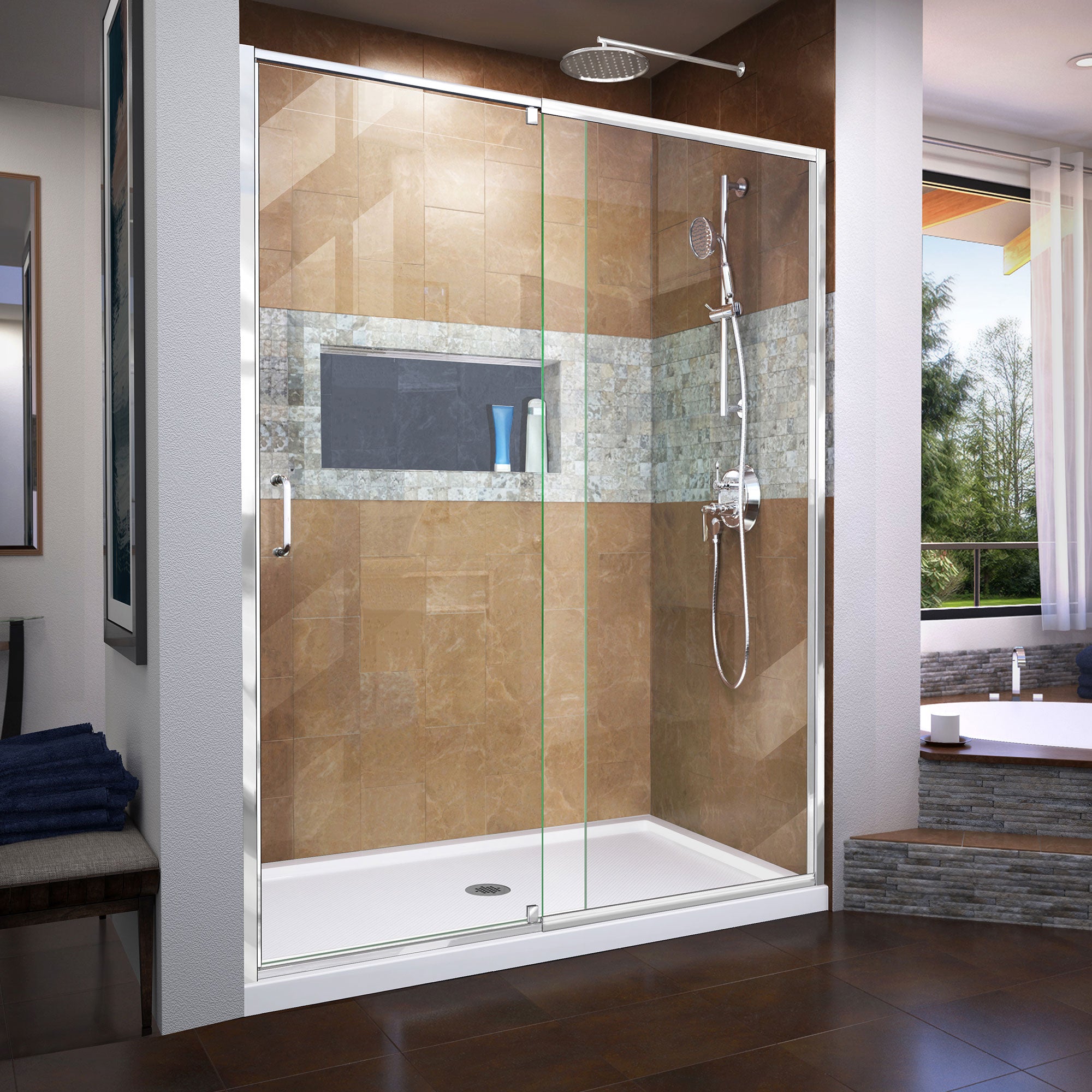 DreamLine Flex 56-60" W Shower Door