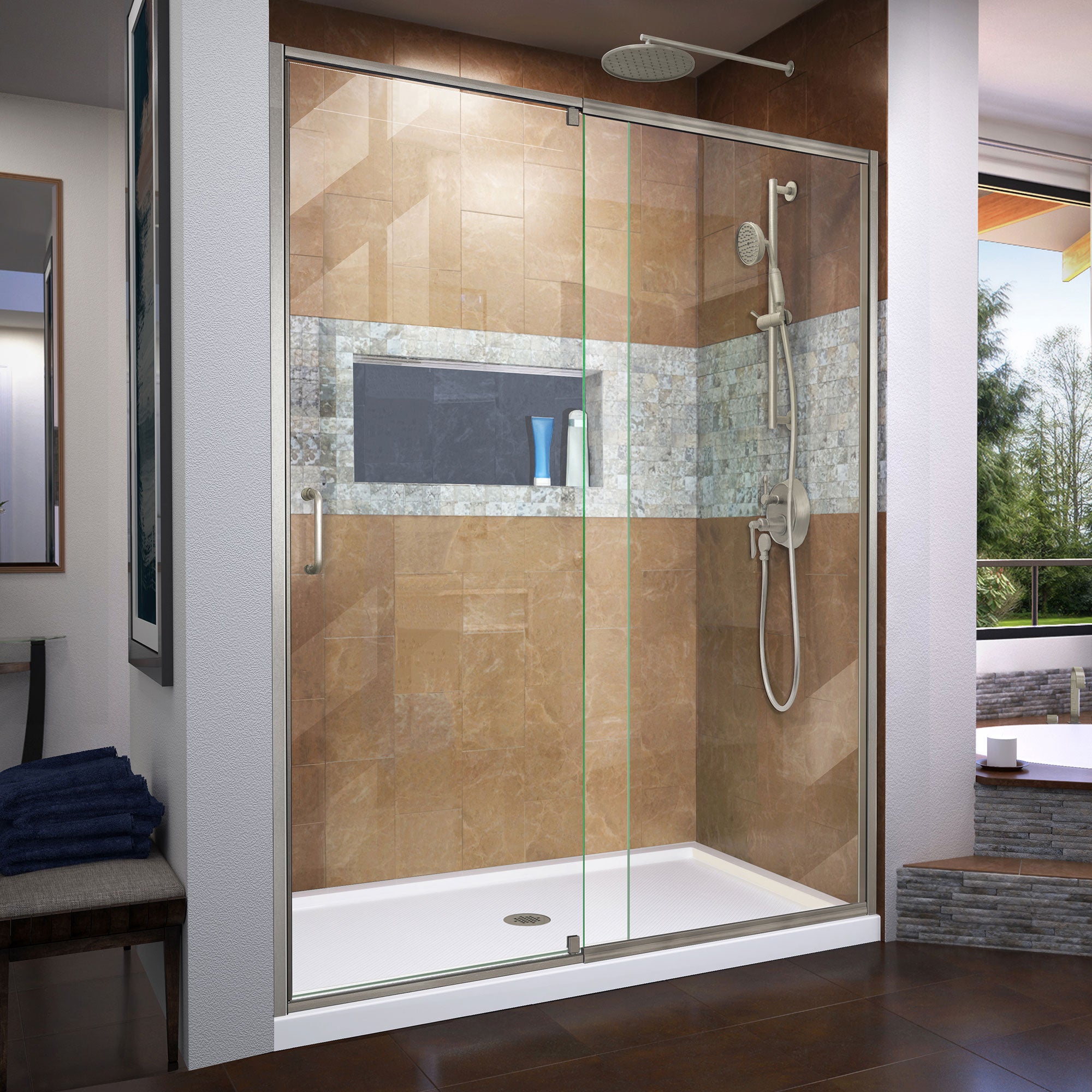 DreamLine Flex 56-60" W Shower Door