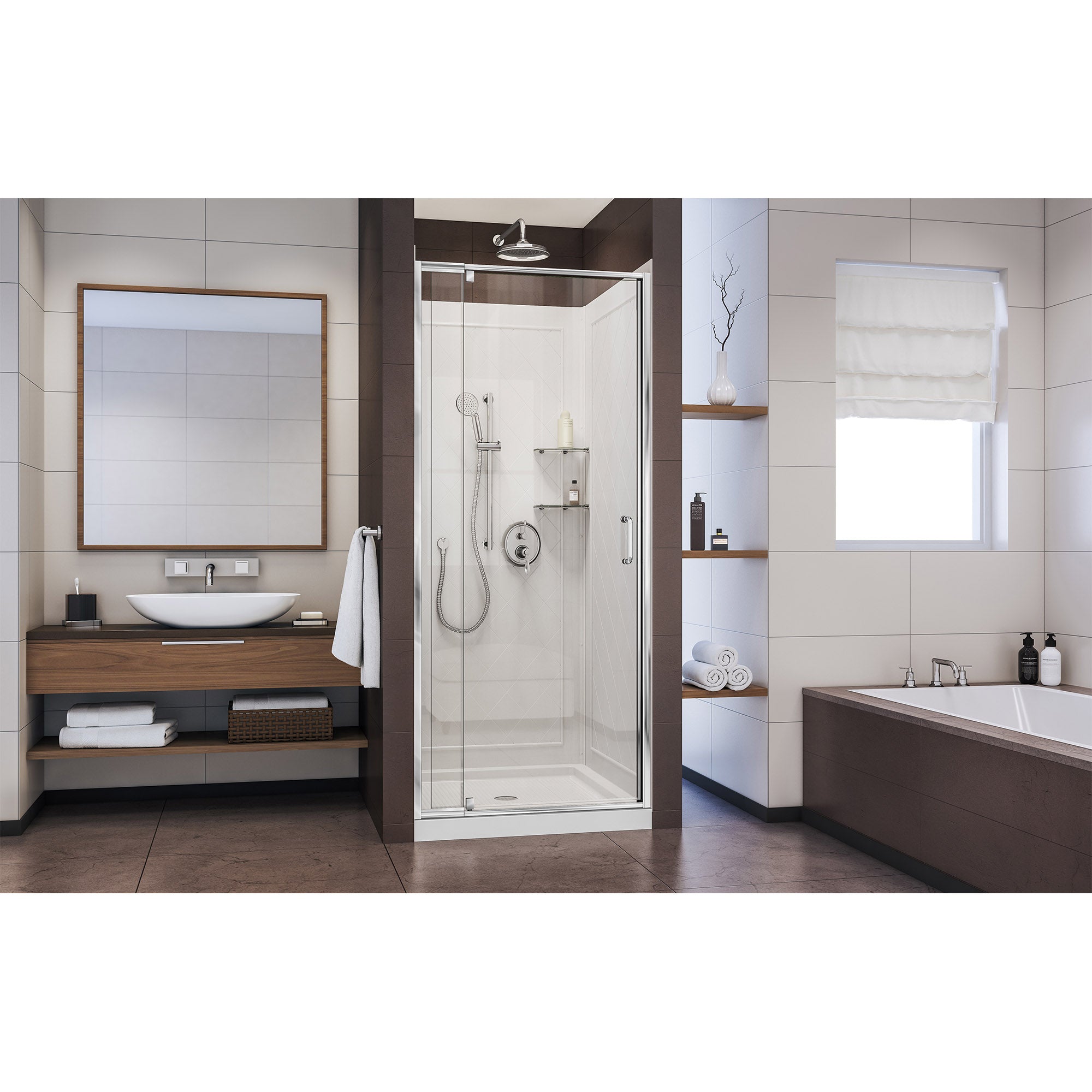 DreamLine Flex 36" W Shower Door Kit