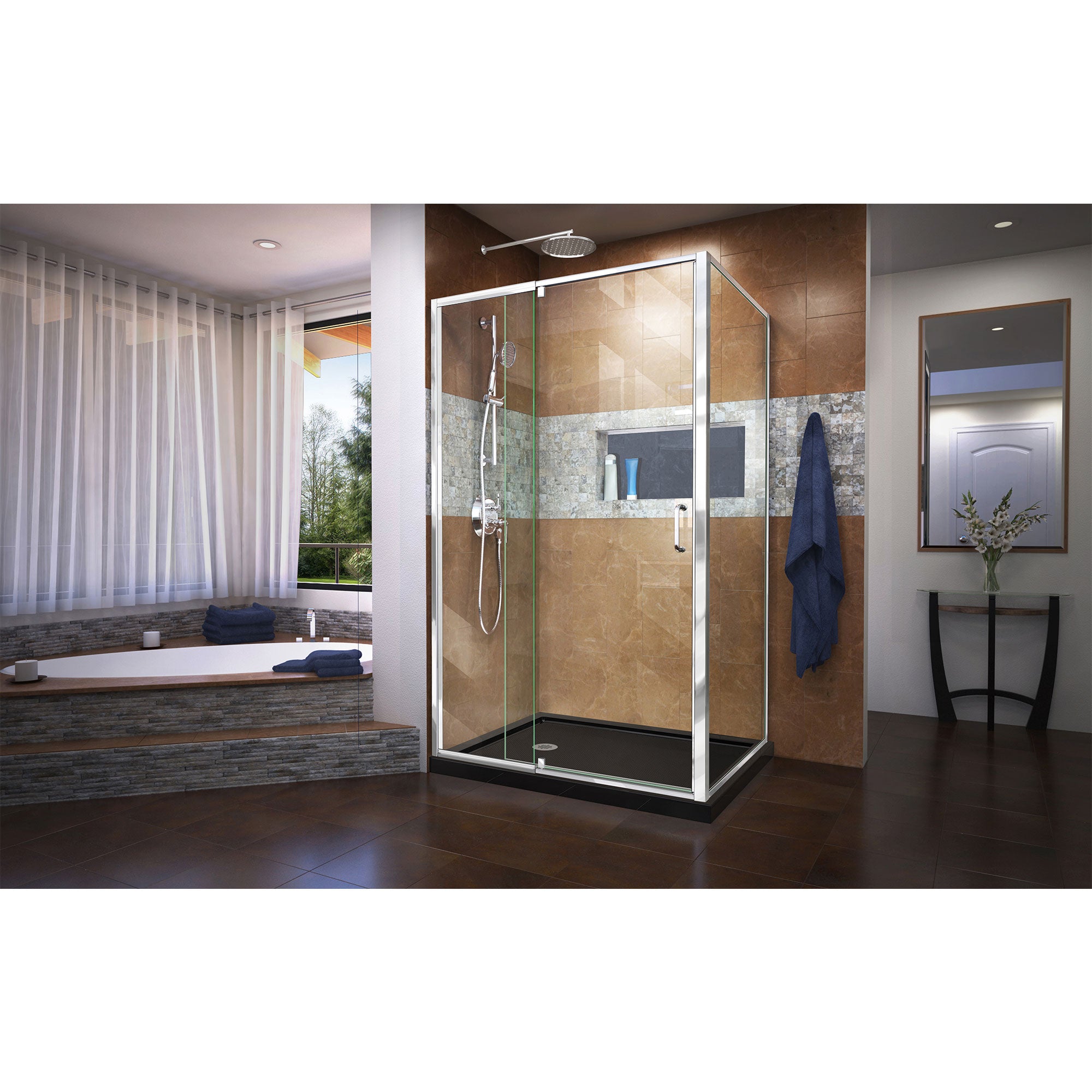 DreamLine Flex 48" W Shower Enclosure Kit