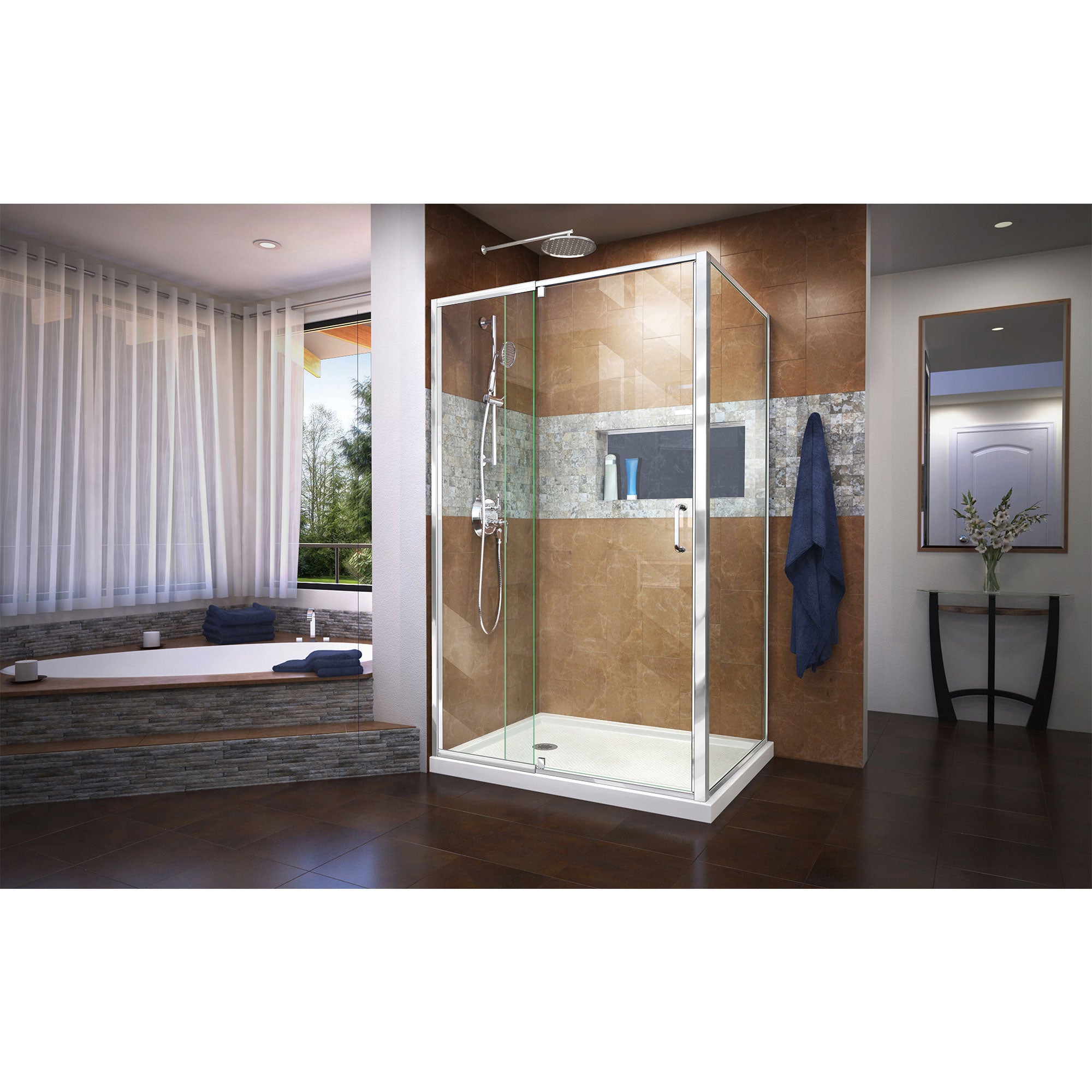 DreamLine Flex 48" W Shower Enclosure Kit