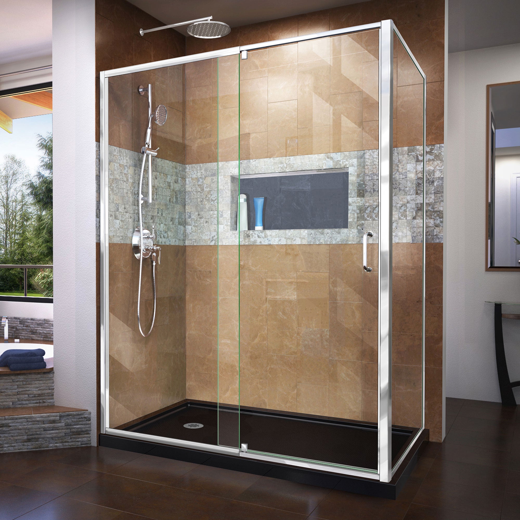 DreamLine Flex 60" W Shower Enclosure Kit