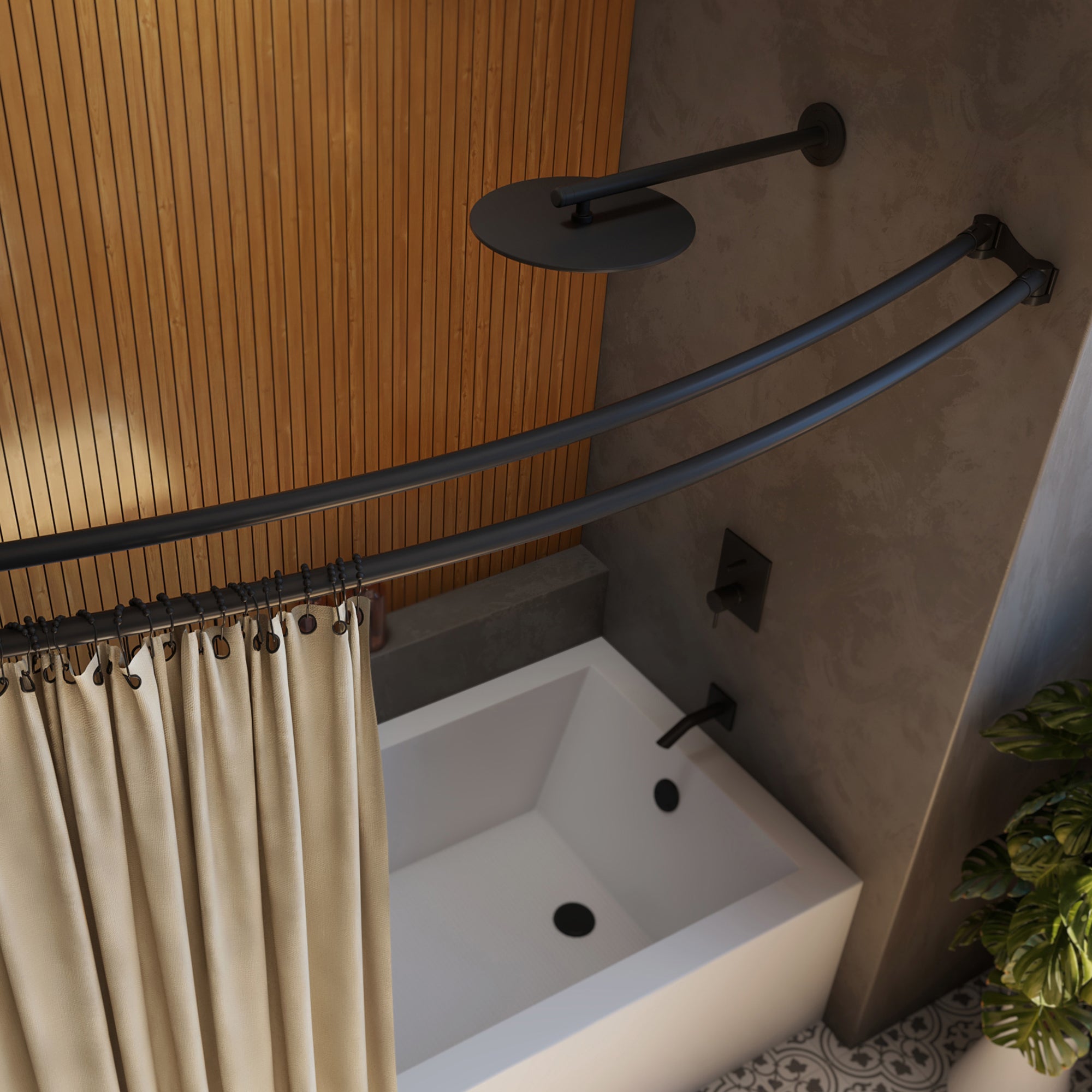 Flex 2-15/16" x. 60" Curved Shower Rod