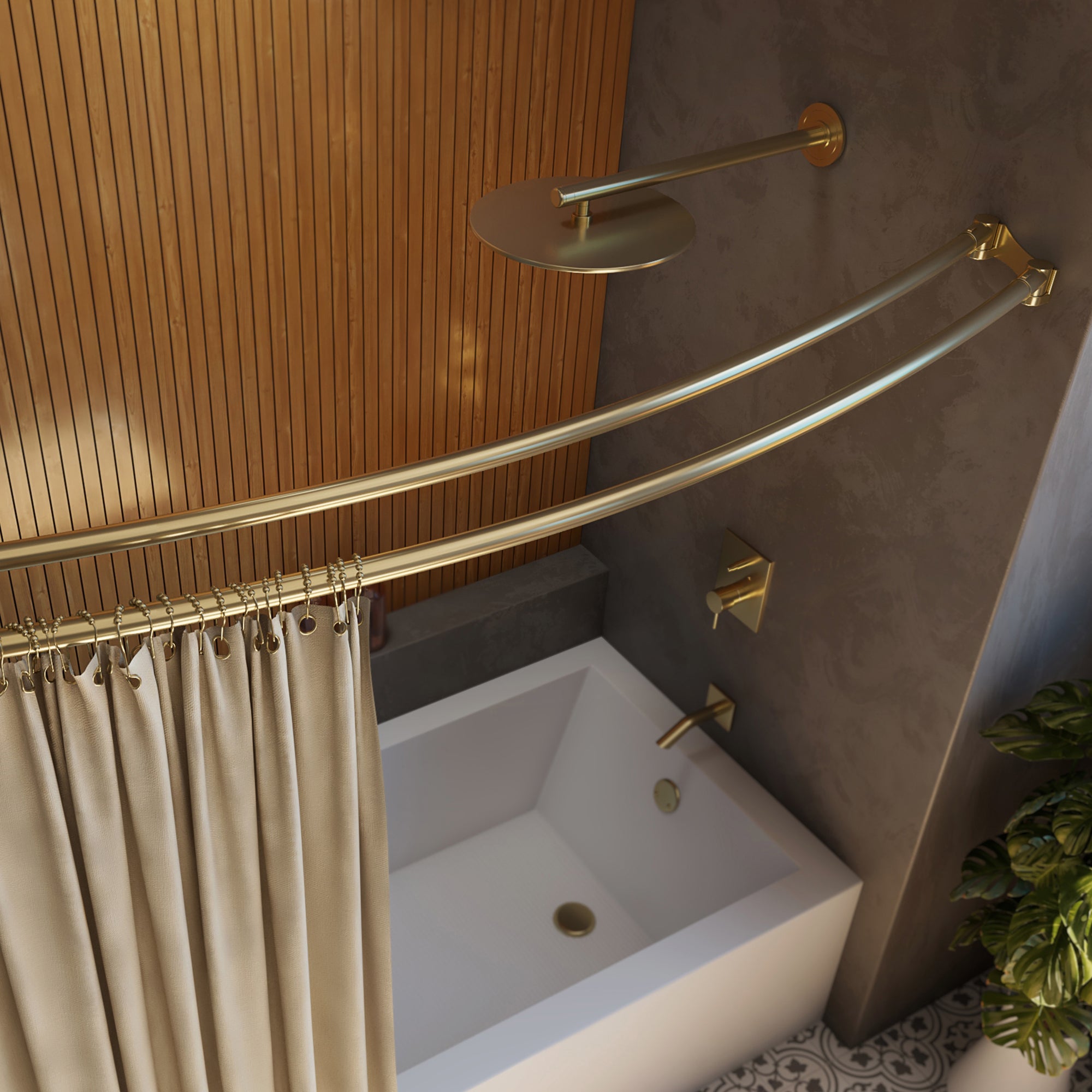 Flex 2-15/16" x. 60" Curved Shower Rod